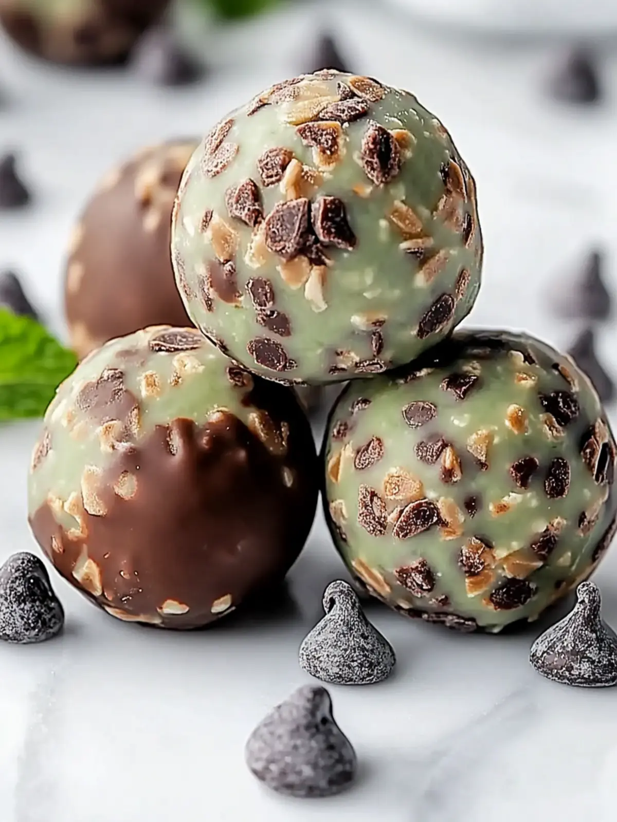 Mint Chocolate Chip Protein Balls for Energetic Snacking Love 4 Mint Chocolate Chip Protein Balls