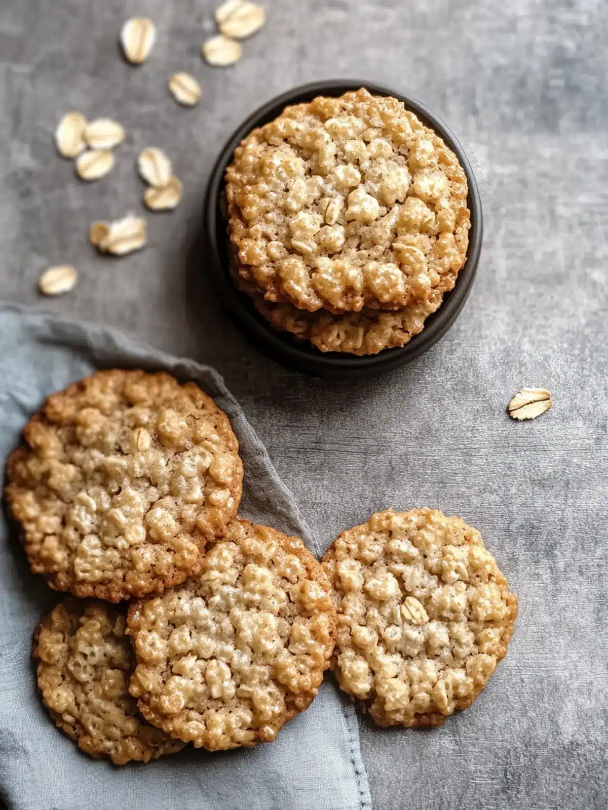 Chewy Rice Krispie Oatmeal Cookies for Quick Nostalgic Joy 2 Chewy Rice Krispie Oatmeal Cookies