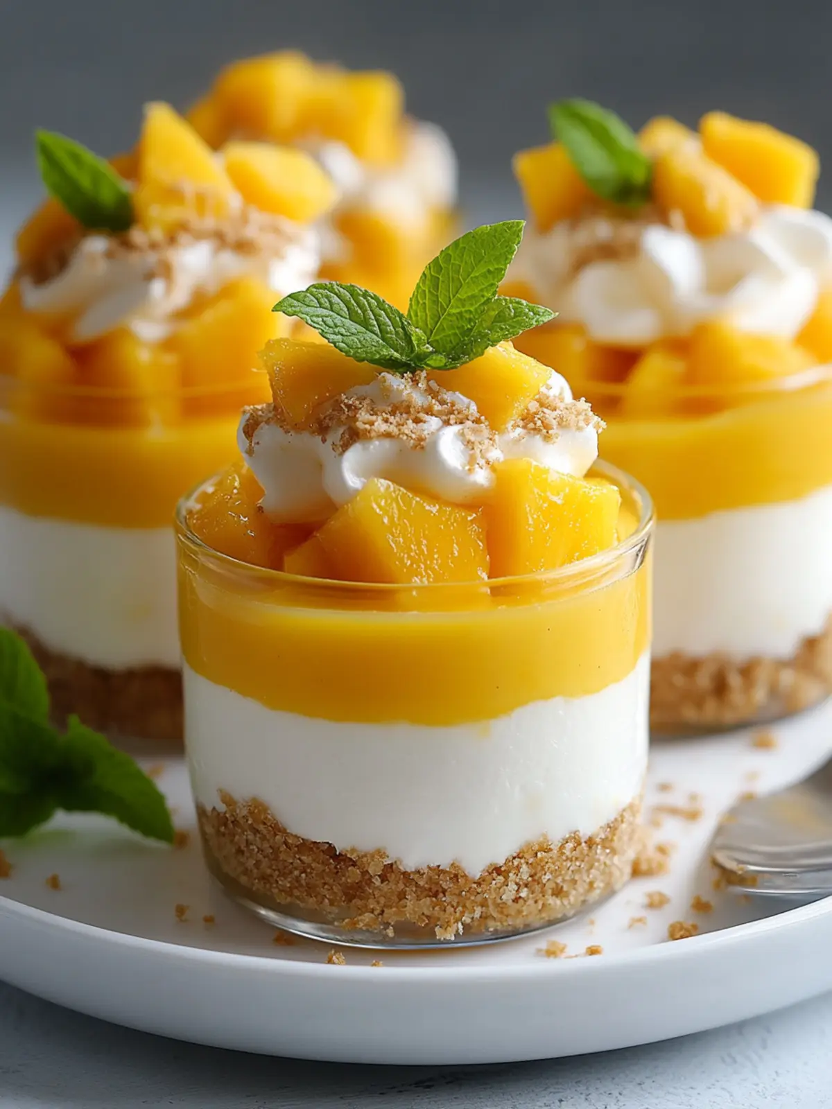 Creamy No-Bake Mango Cheesecake Cups That Wow Every Guest 2 Mango Cheesecake Cups (No-Bake)