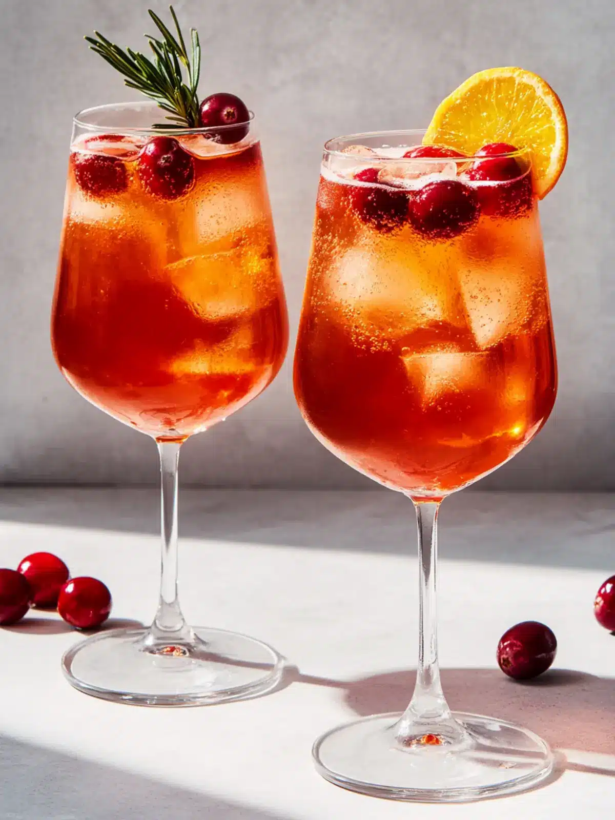 Cranberry-Aperol Spritz: Your Go-To Festive Cocktail! 2 Cranberry-Aperol Spritz