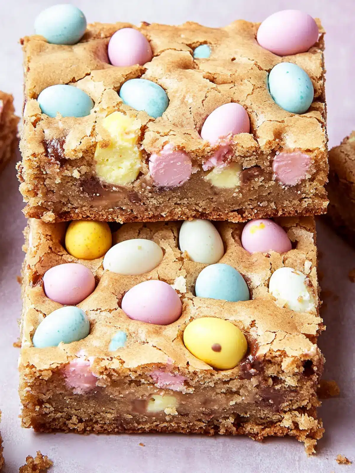 Mini Cadbury Easter Egg Blondies That Brighten Spring Celebrations 2 Mini Cadbury Easter Egg Blondies