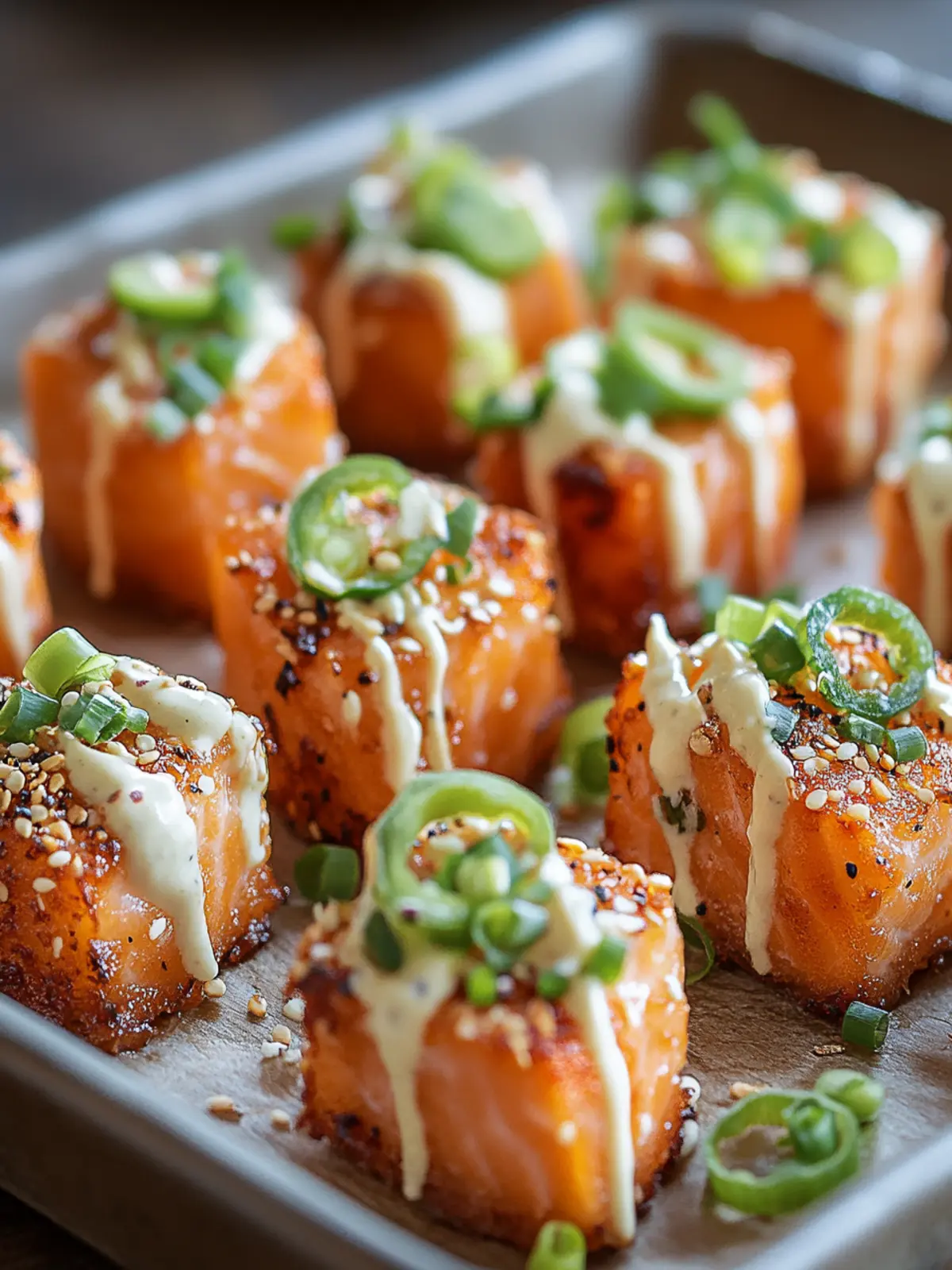 Delicious Bang Bang Salmon Bites for Effortless Entertaining 2 Bang Bang Salmon Bites