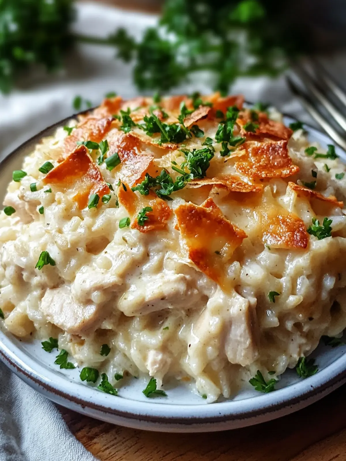 Creamy Easy Dump And Bake Chicken Alfredo Rice Casserole 3 Easy Dump And Bake Chicken Alfredo Rice Casserole