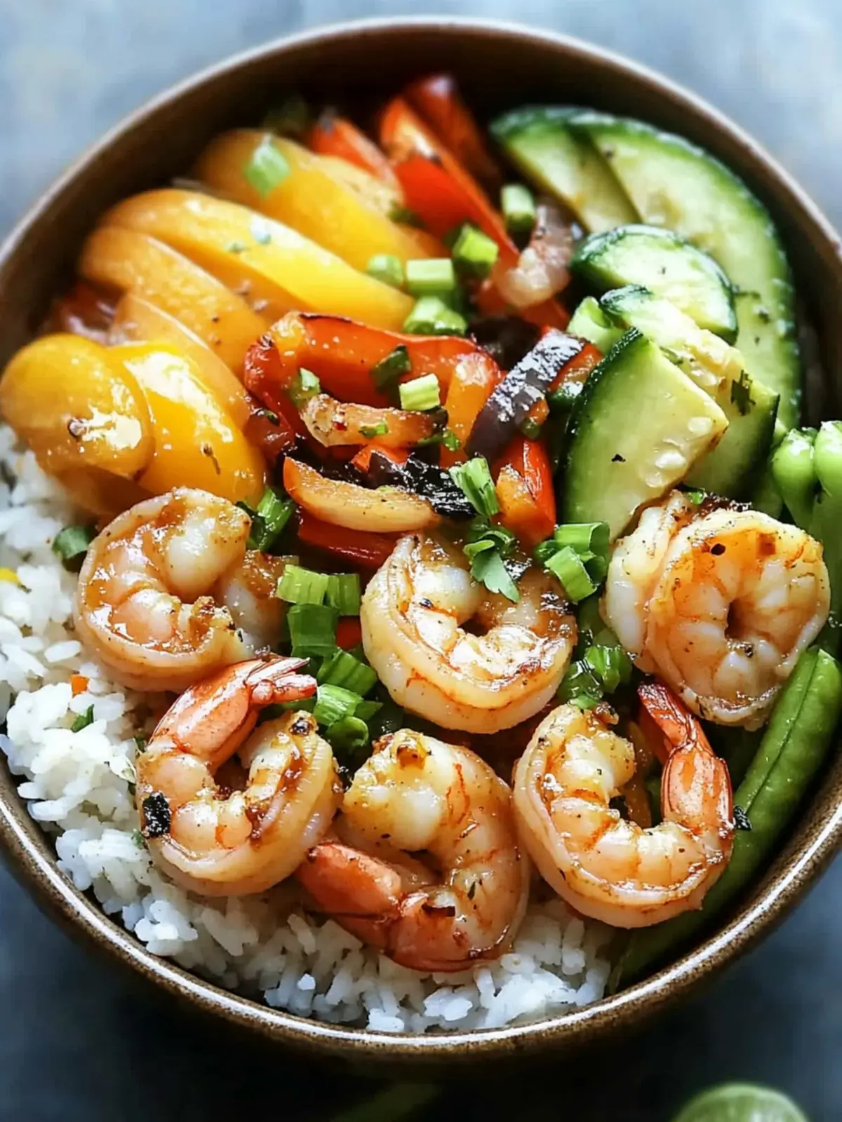 Delicious Shrimp Veggie Rice Bowl Ready in 15 Minutes! 3 Shrimp Veggie Rice Bowl