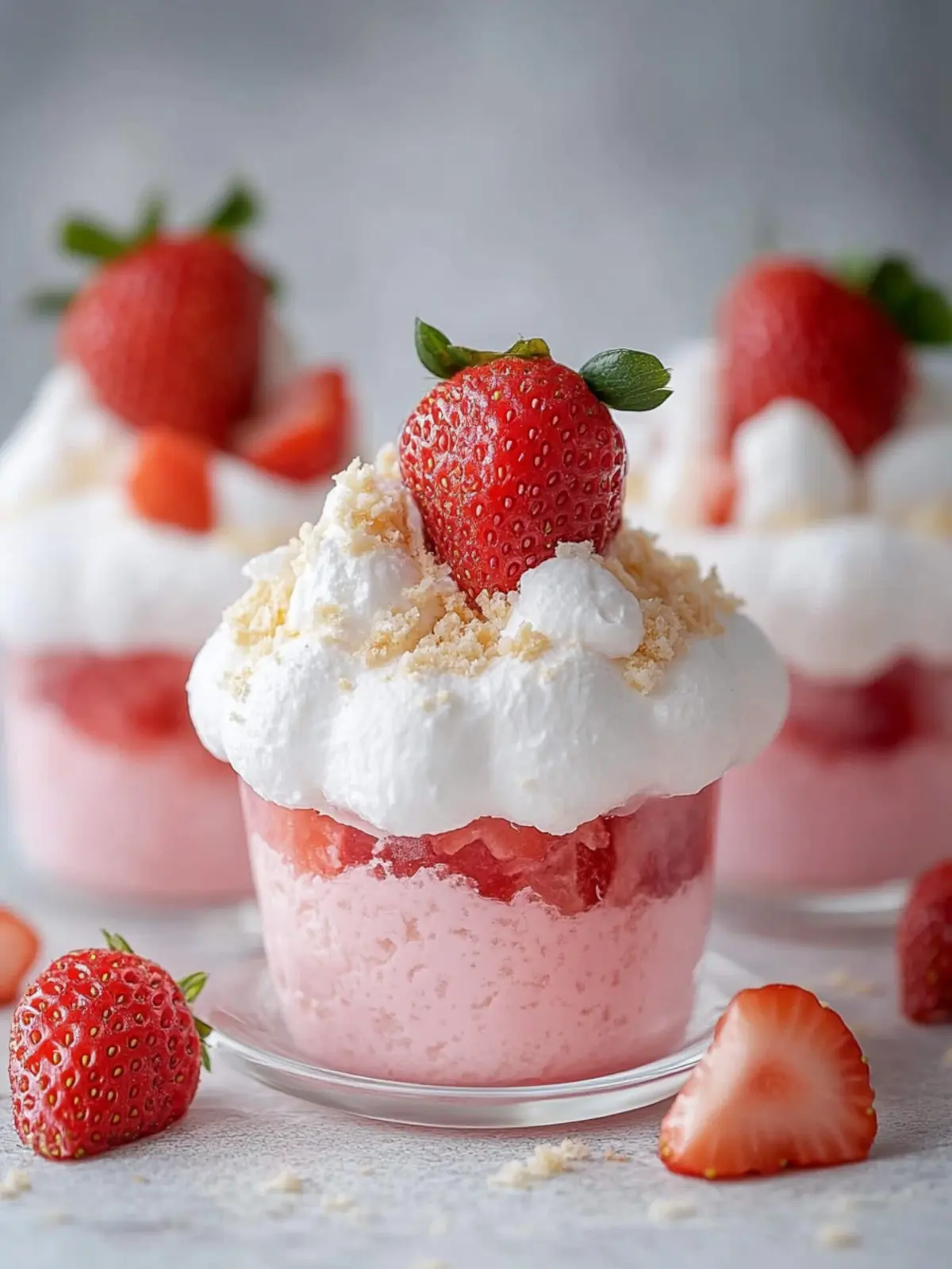Sweet Strawberry Cream Cloud Cups for Effortless Summer Bliss 3 Strawberry Cream Cloud Cups