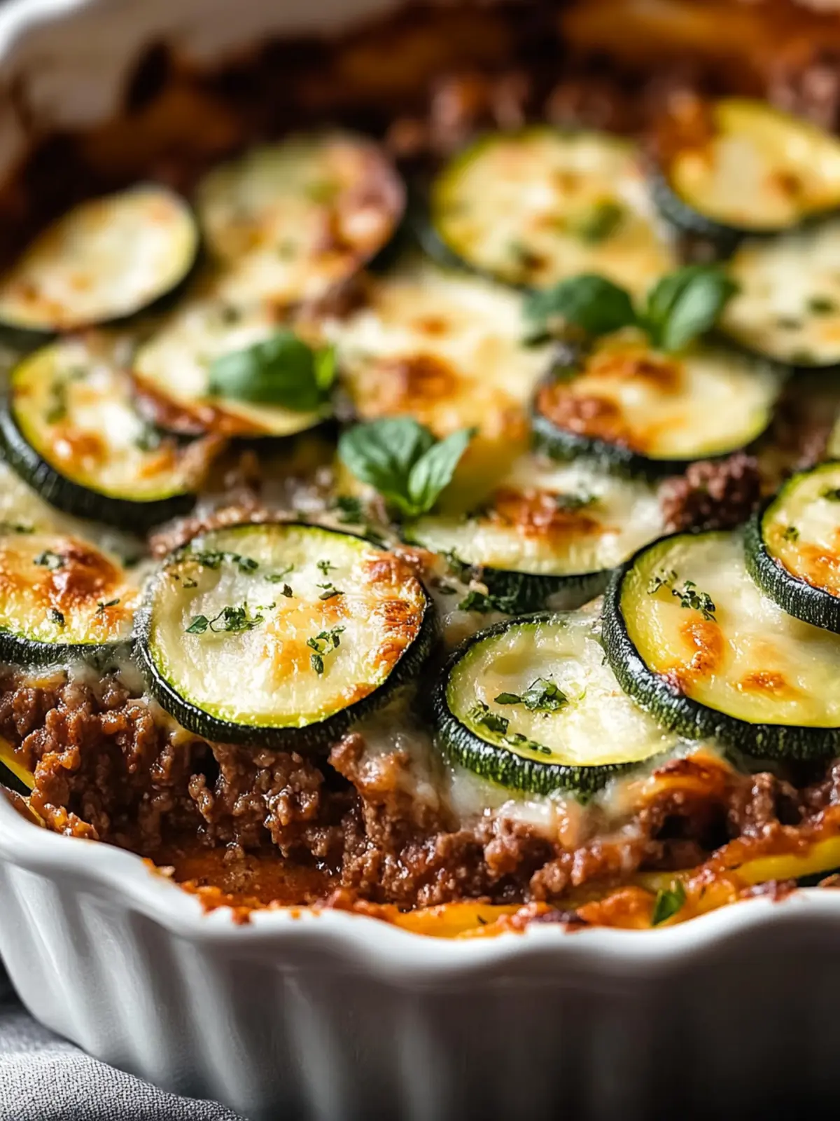 Irresistible Ground Beef Zucchini Bake That's Low-Carb Goodness 3 Ground Beef Zucchini Bake