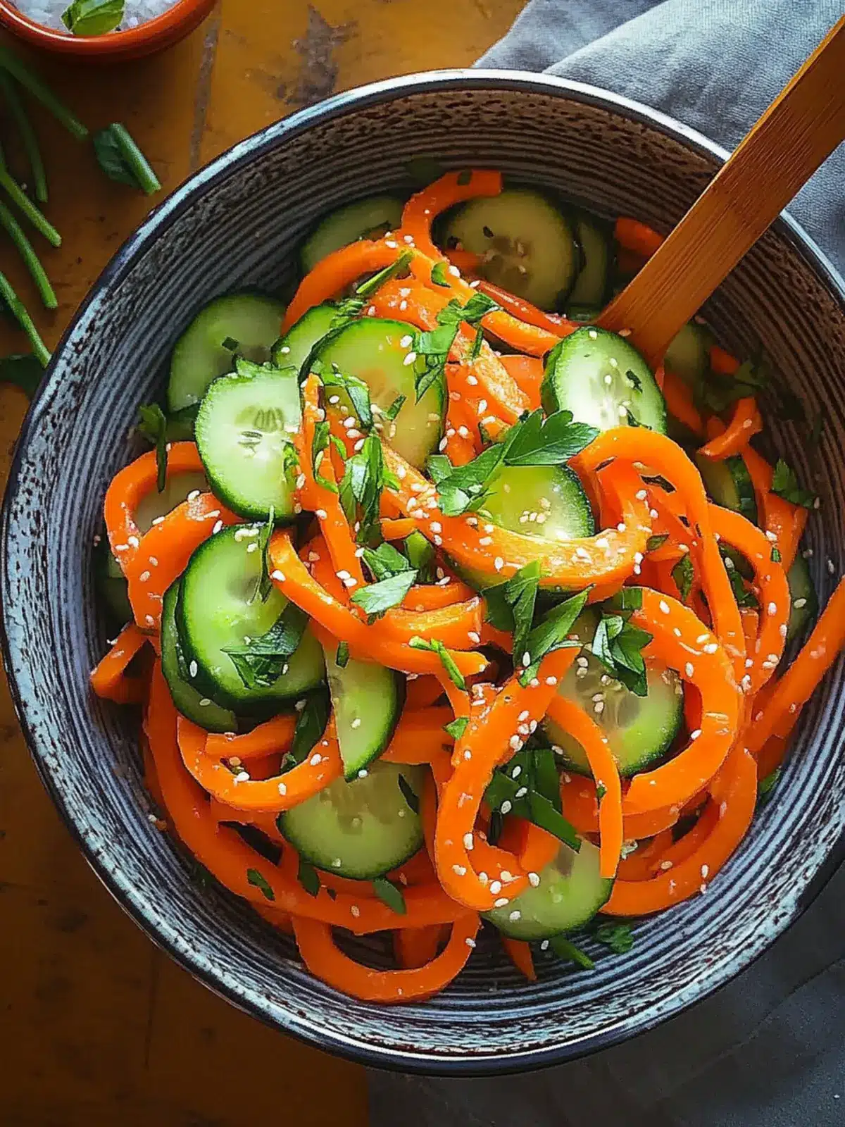 Cucumber Carrot Salad Bliss: Refreshing and Customizable Delight 3 Cucumber Carrot Salad