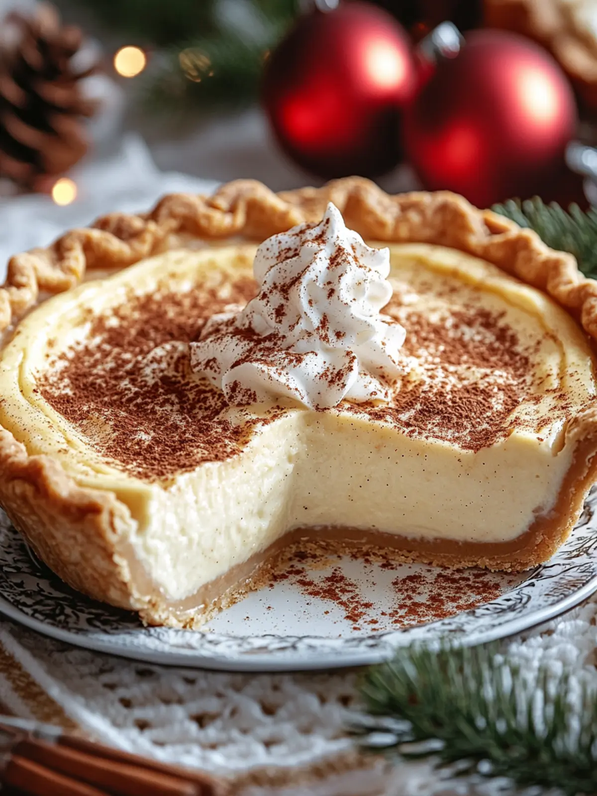 Delightful Christmas Eve Cinnamon-Vanilla Creamy Custard Pie 3 Christmas Eve Cinnamon-Vanilla Creamy Custard Pie