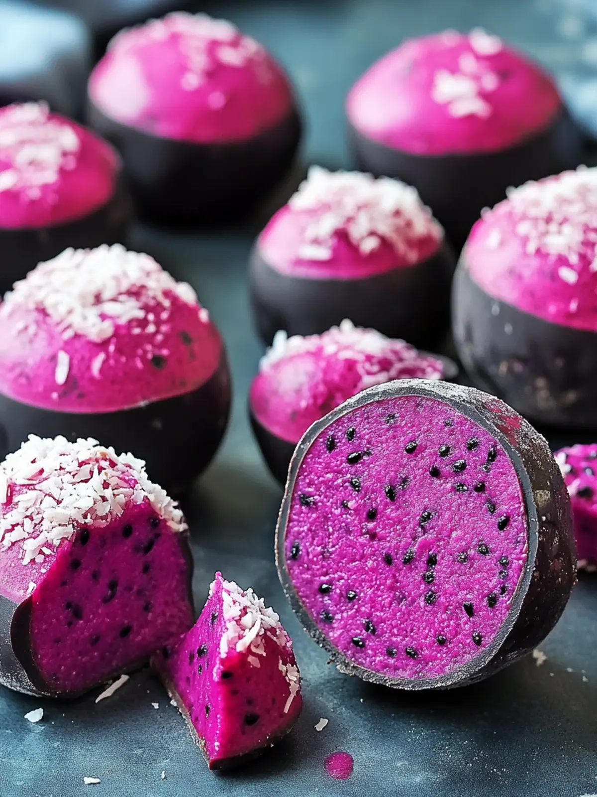 Dark Chocolate Dragon Fruit Coconut Treats for Guilt-Free Indulgence 3 Dark Chocolate Dragon Fruit Coconut Treats
