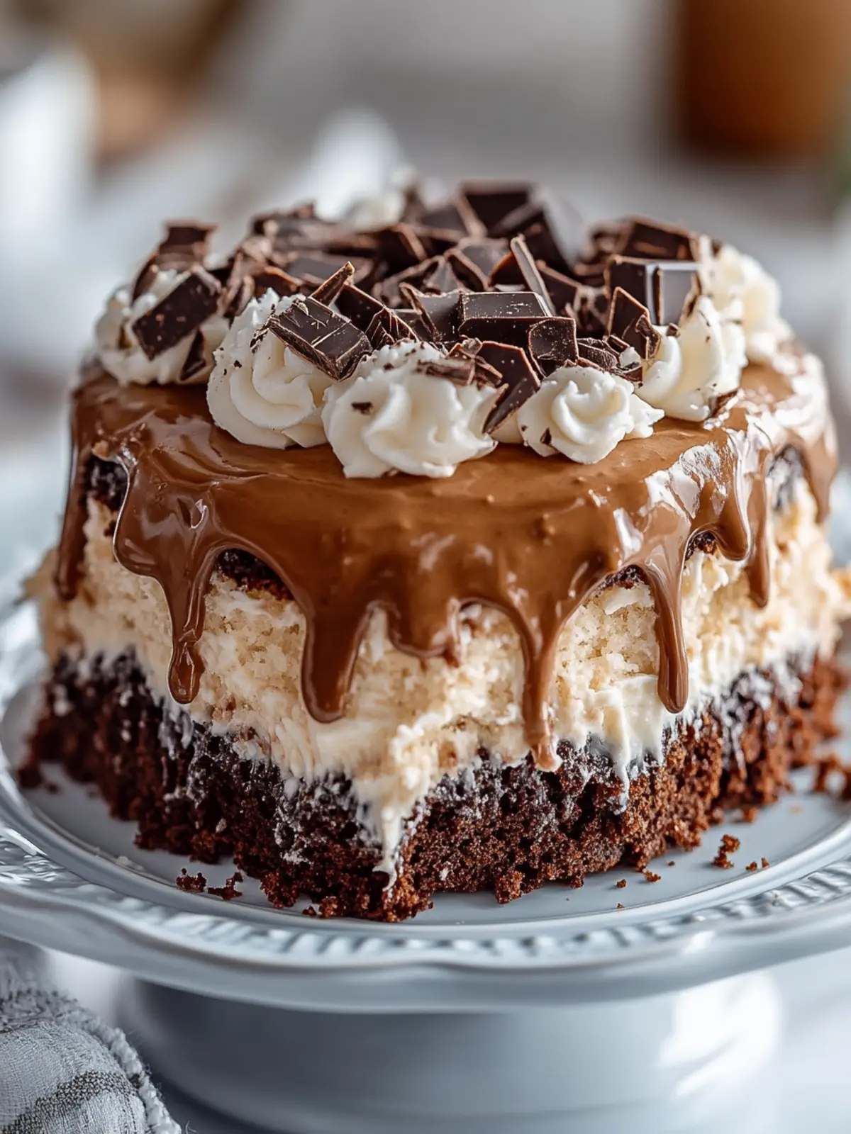 Decadent German Chocolate Poke Cake You Can't Resist 4 German Chocolate Poke Cake
