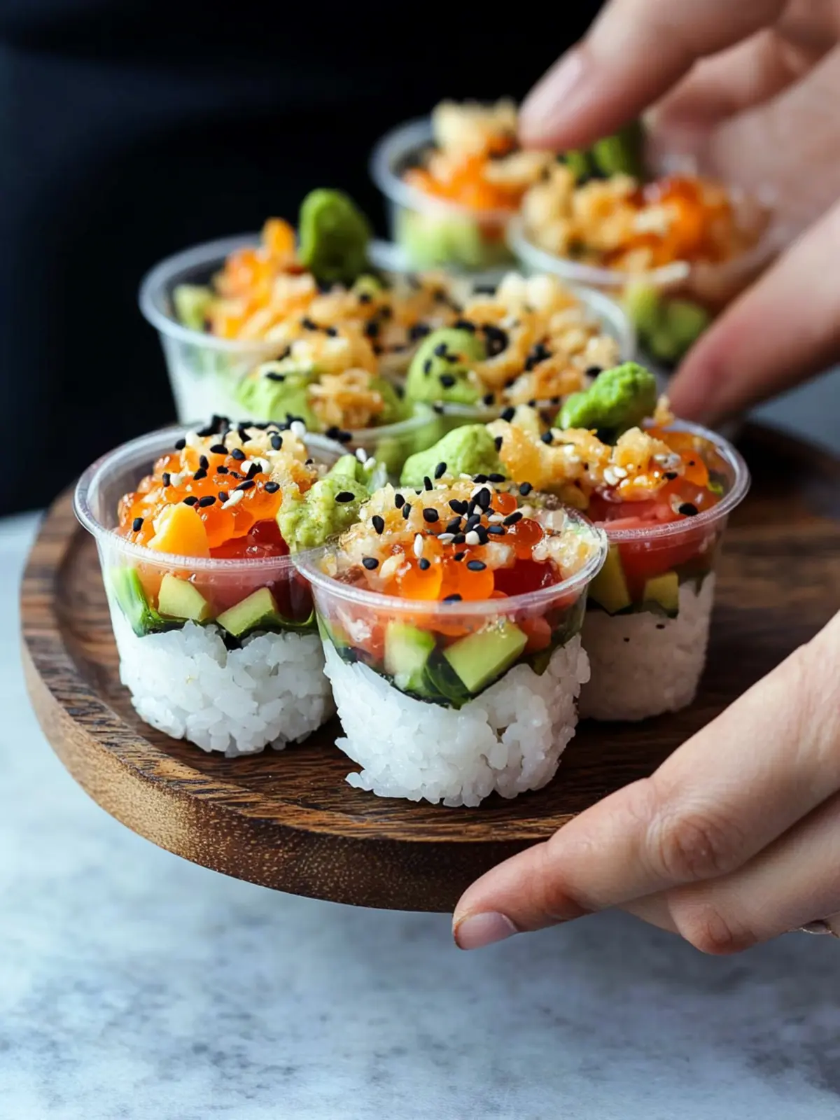 Delicious Sushi Cups: Customizable No-Bake Treats to Try! 2 Sushi Cups
