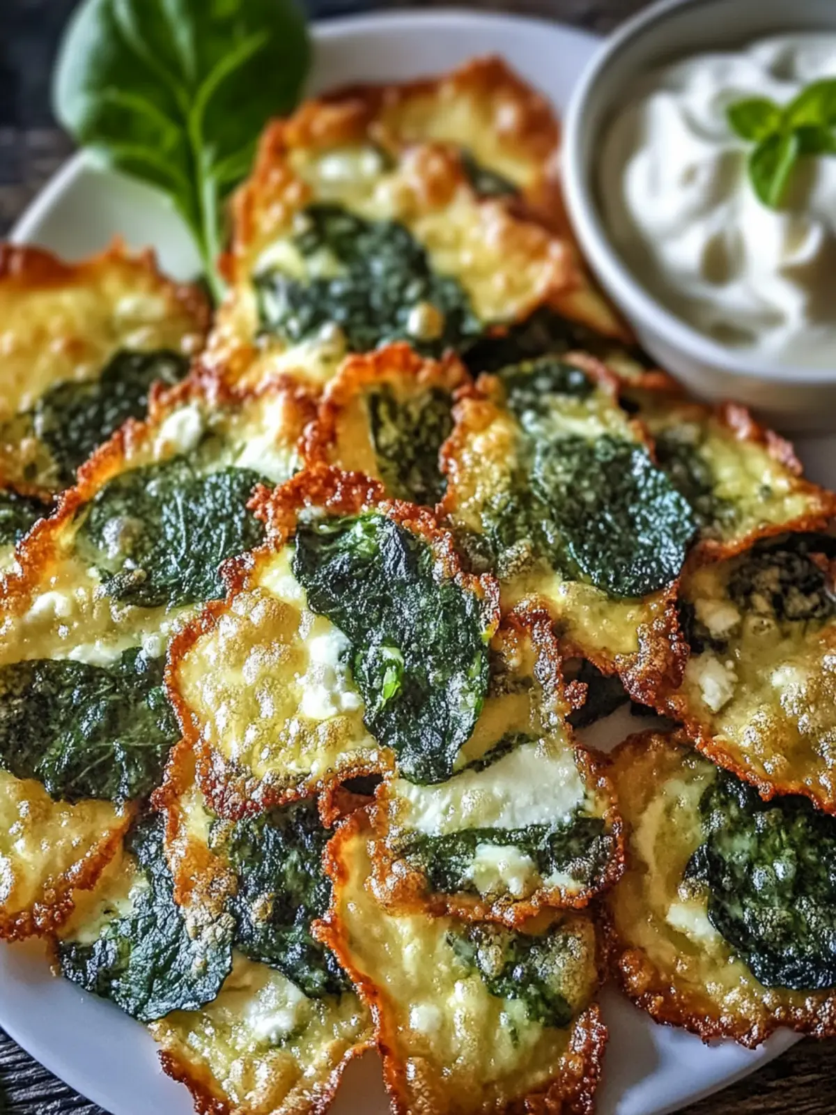 Spinach and Ricotta Mozzarella Crisps for Guilt-Free Munching 3 Spinach and Ricotta Mozzarella Crisps