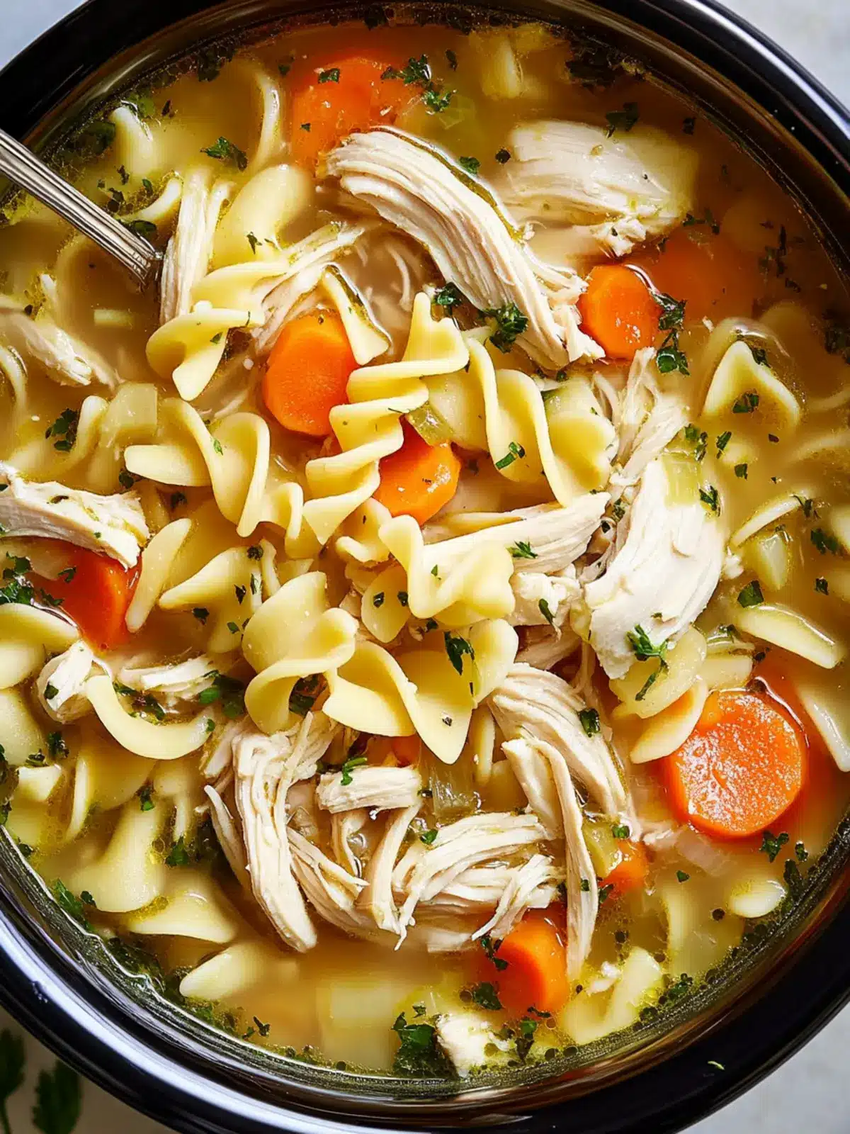 Hearty Crock-Pot Chicken Noodle Soup for Cozy Nights 4 Crock-Pot Chicken Noodle Soup