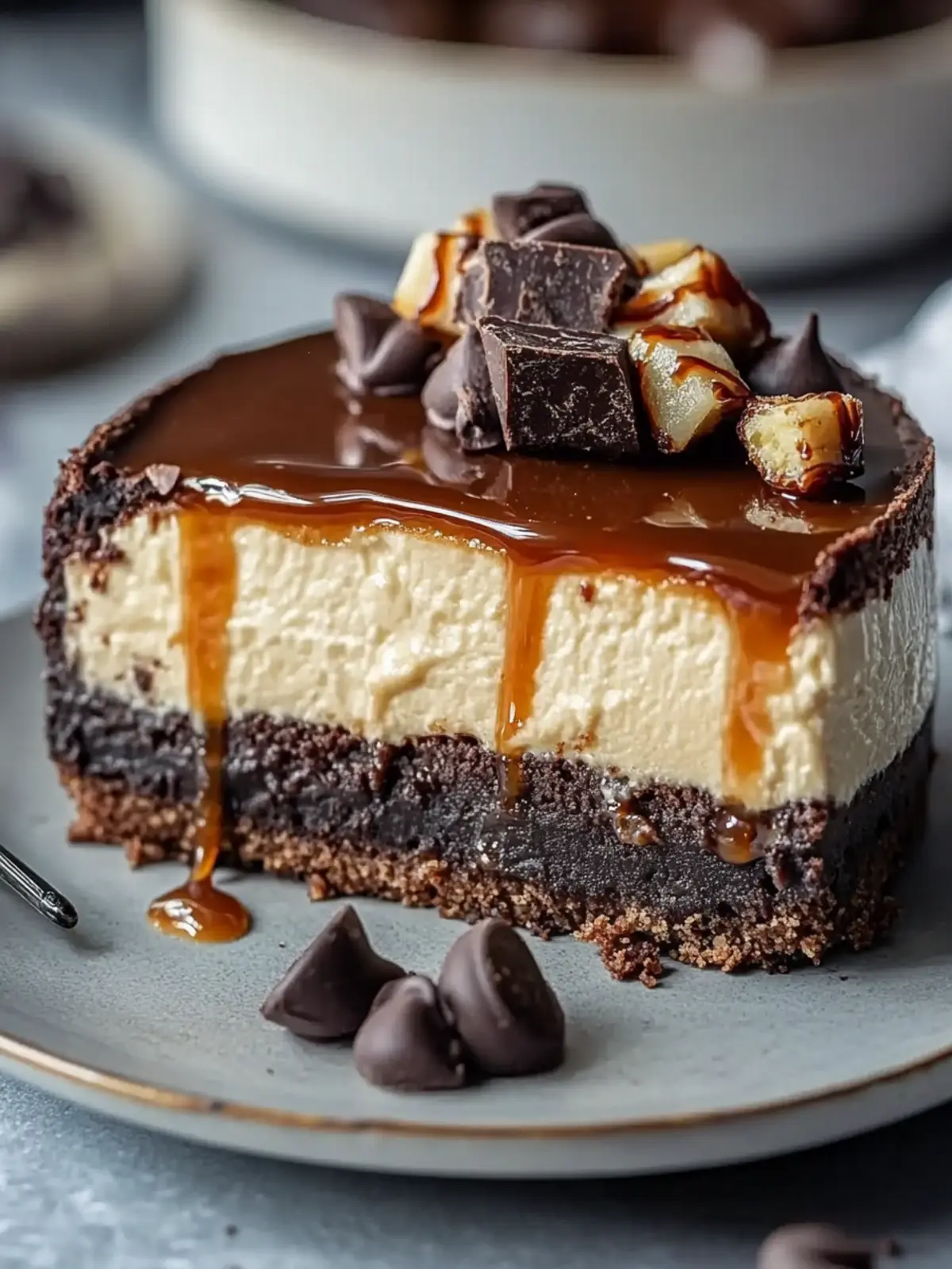 Irresistible Caramel Brownie Cheesecake for Sweet Cravings 3 Caramel Brownie Cheesecake