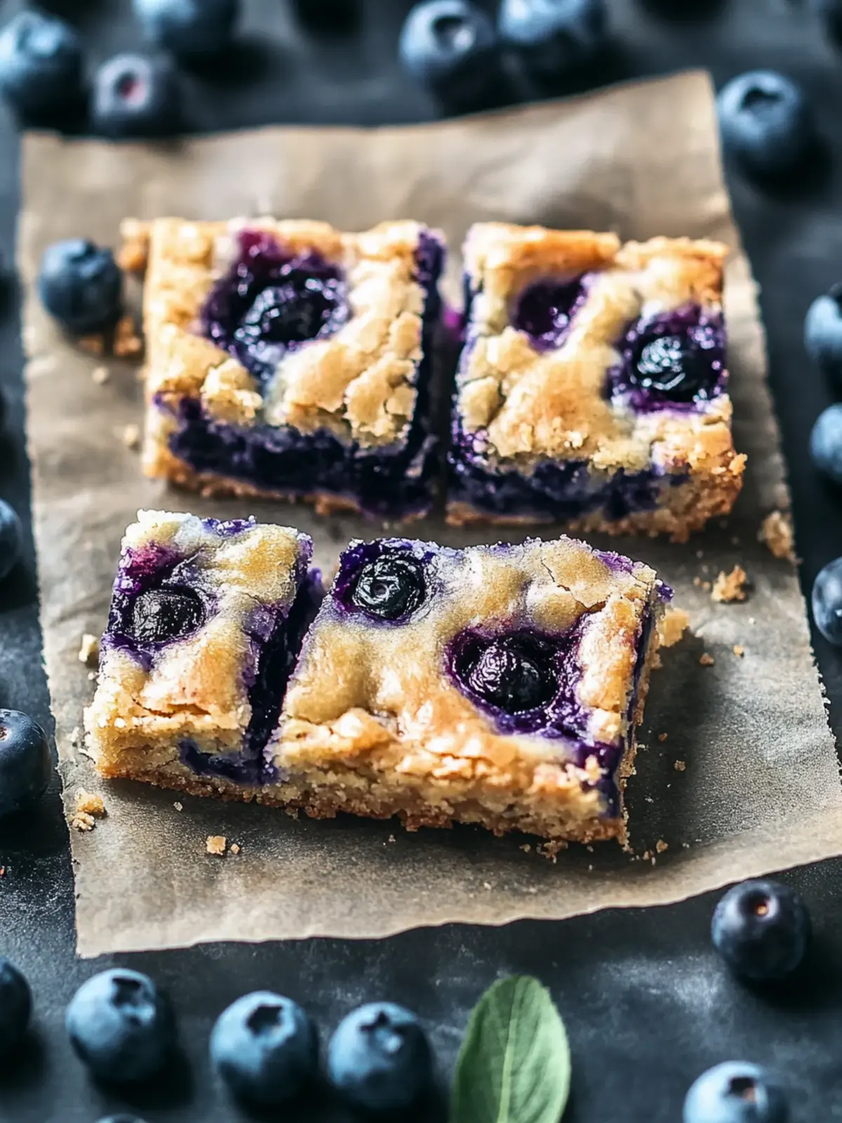 Delicious Blueberry Soft Baked Bars for Healthy Snacking 4 Delicious Blueberry Soft Baked Bars