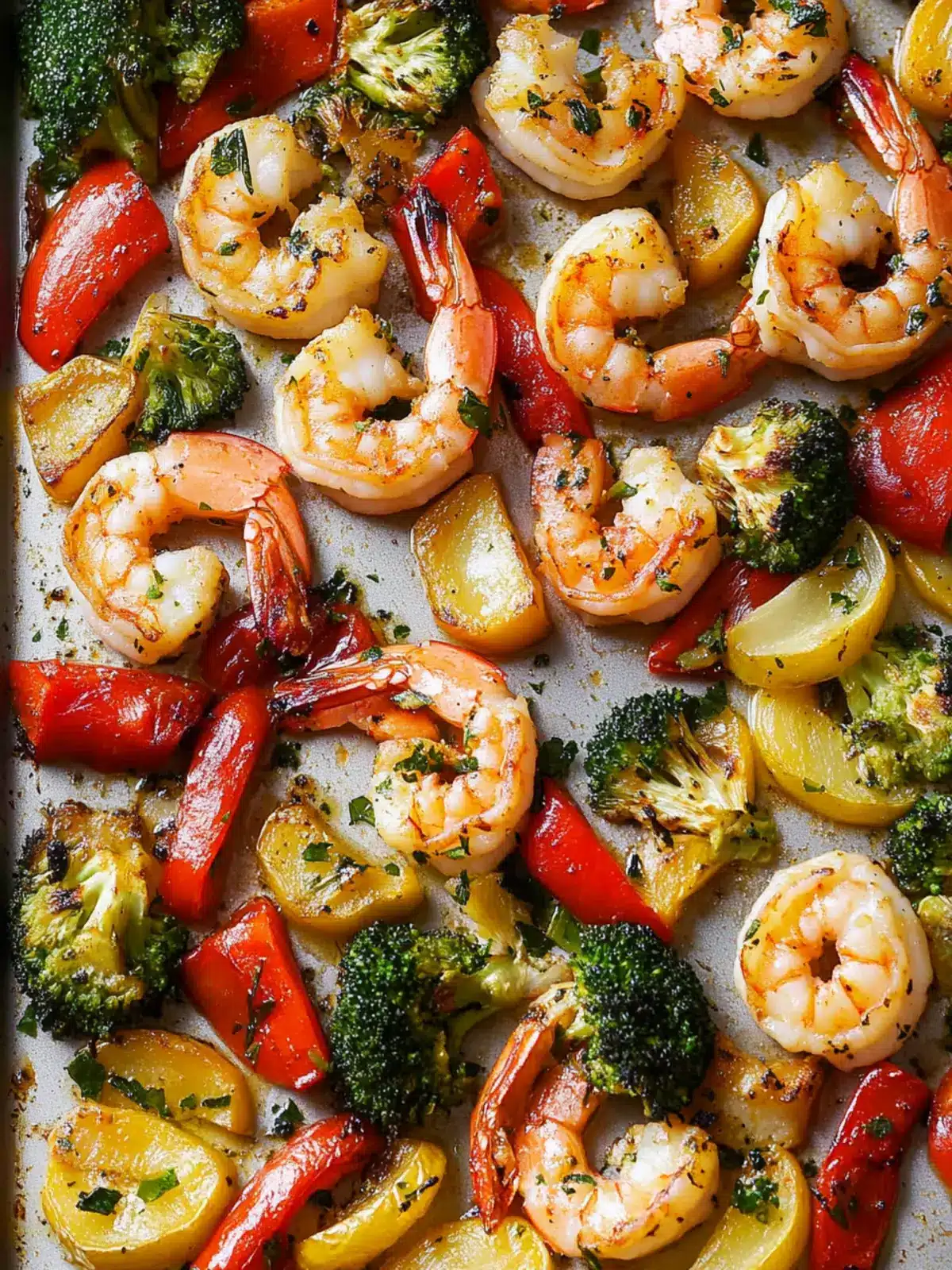 Sheet-Pan Garlicky Shrimp and Veggies for Easy Dinner Bliss 3 Sheet-Pan Garlicky Shrimp and Veggies