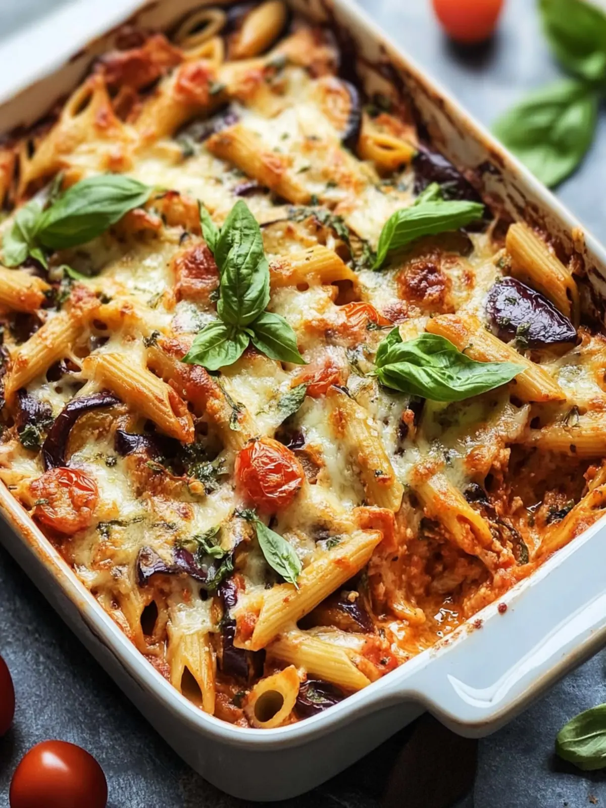 Hearty Eggplant Tomato Pasta Bake: Cozy Family Comfort Food 4 Eggplant Tomato Pasta Bake