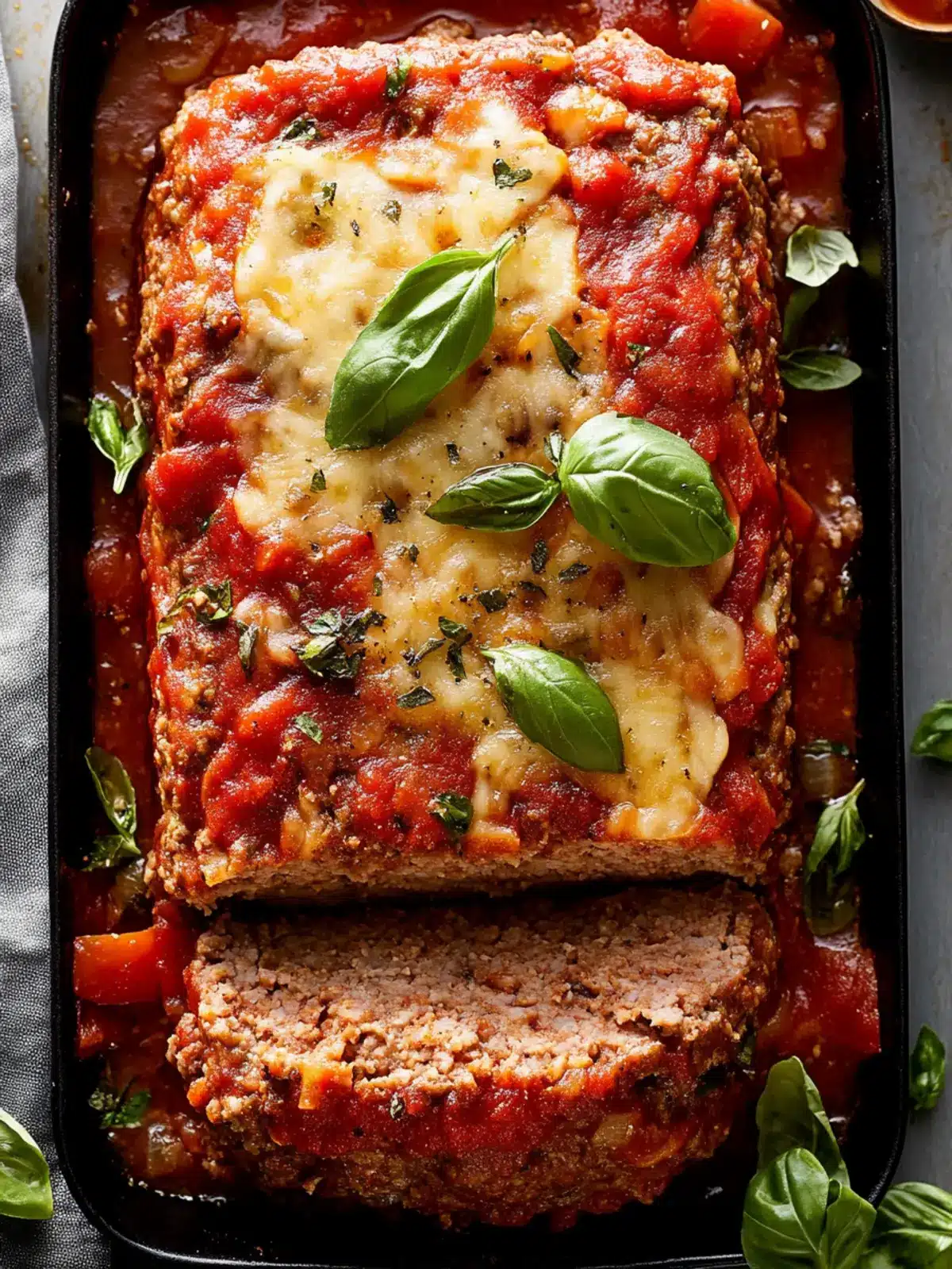 Savory Italian Meatloaf with Cheesy Tomato Bliss 2 Italian Meatloaf