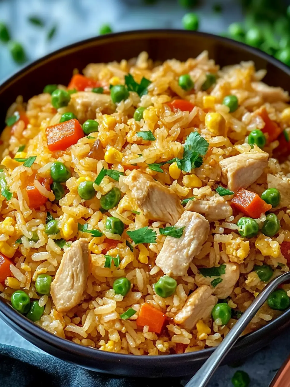 Delicious Chicken Fried Rice Loaded with Fresh Veggies 2 Chicken Fried Rice