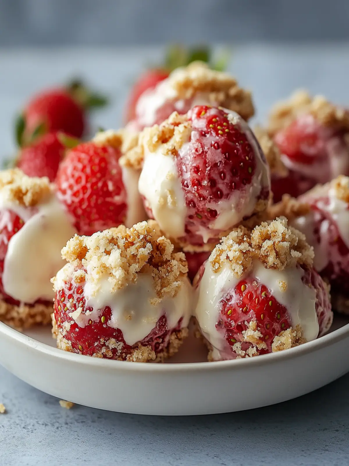 Delightful Strawberry Cheesecake Crunch Bites You ll Love 2 Strawberry Cheesecake Crunch Bites