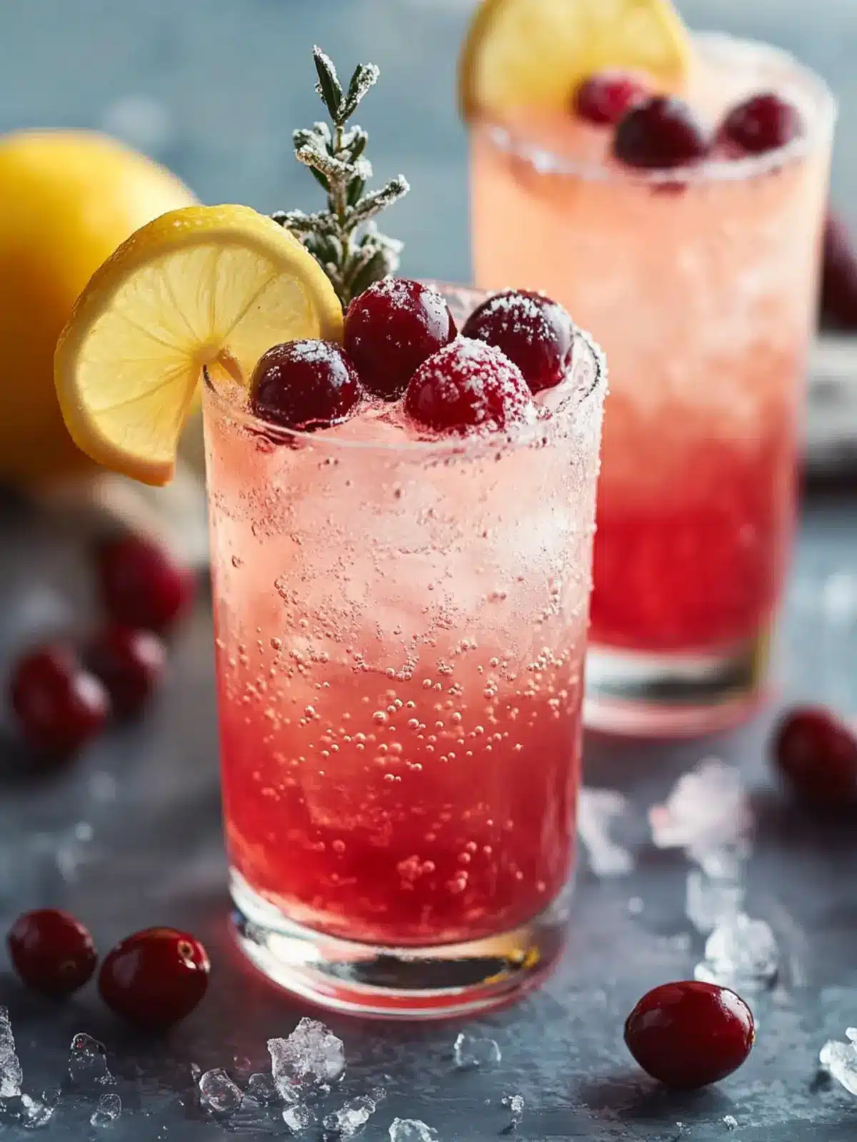 Sparkling Cranberry Lemon Drop: Your 5-Minute Holiday Cheers 2 Sparkling Cranberry Lemon Drop