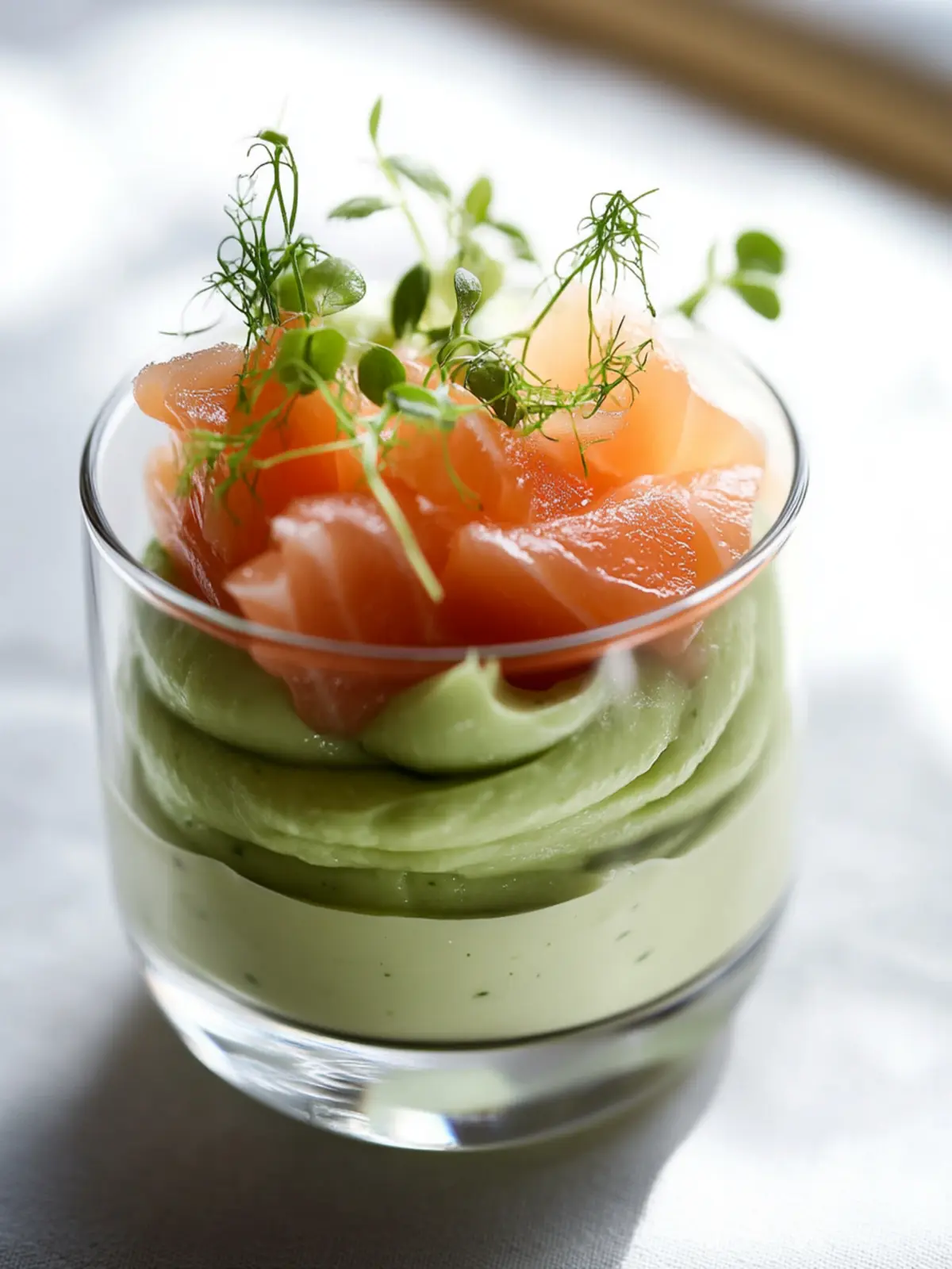 Avocado and Smoked Salmon Mousse: A Quick Gourmet Delight 3 Mousse with Avocado and Smoked Salmon