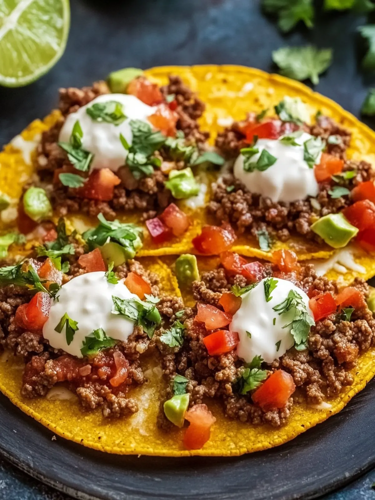 Ground Beef Tostadas: Quick, Customizable Family Favorite 2 Ground Beef Tostadas