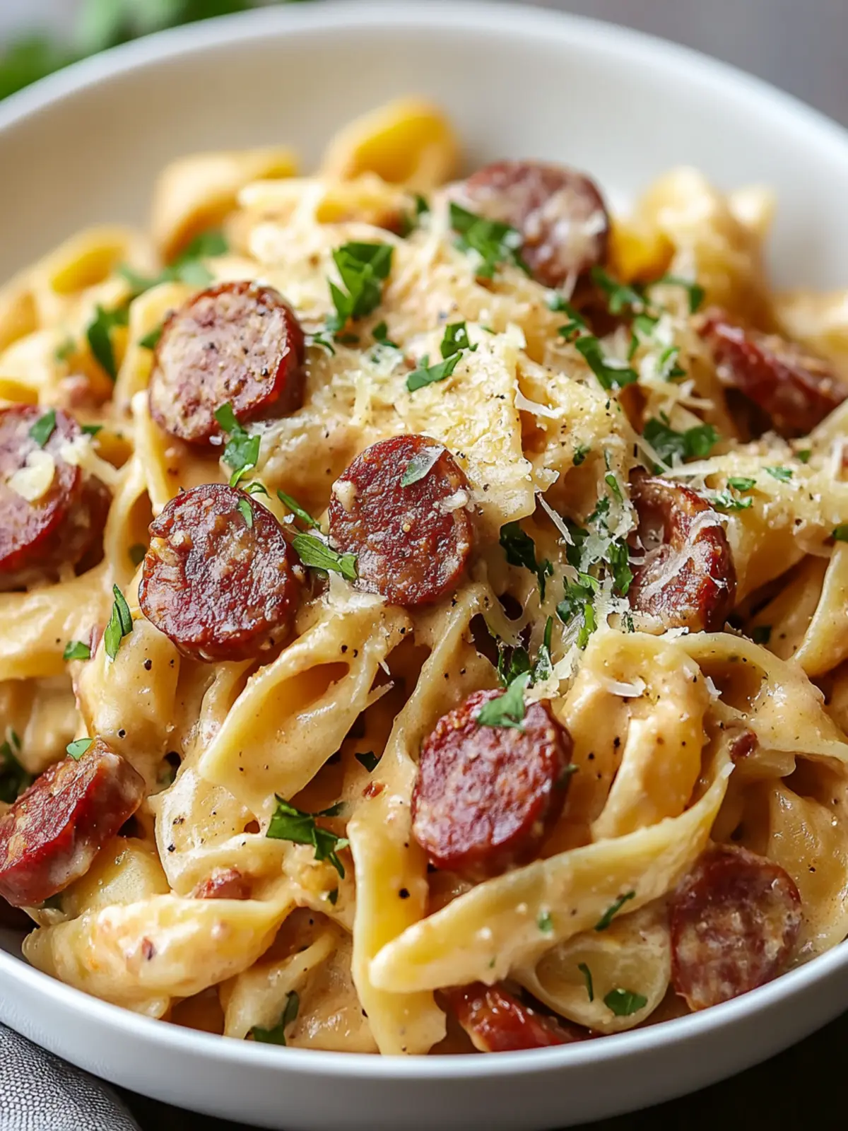 Creamy Smoked Sausage Pasta: Your New Family Dinner Hit 2 Creamy Smoked Sausage Pasta