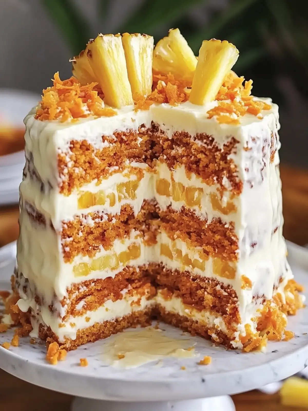 Tropical Hawaiian Carrot Pineapple Cake That's Simply Irresistible 3 Hawaiian Carrot Pineapple Cake