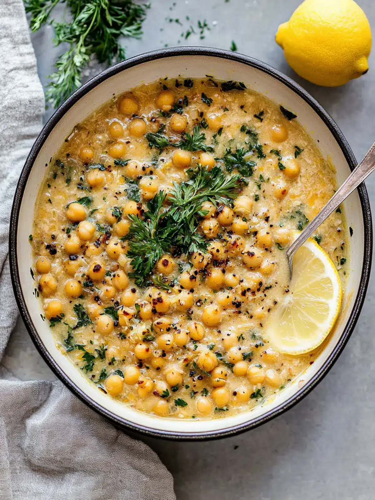 Creamy Lemon Chickpea Stew for Cozy Nights In 3 Lemon chickpea stew