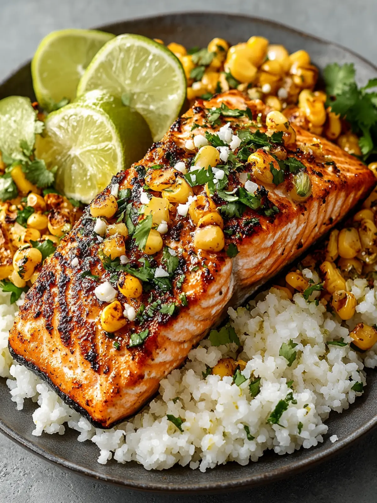 Zesty Chili Lime Salmon with Esquites: Quick and Delicious 4 Chili Lime Salmon with Esquites