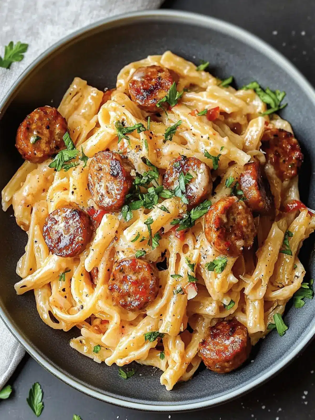 Creamy Cajun Sausage Pasta: A Spicy Weeknight Wonder 2 Creamy Cajun Sausage Pasta