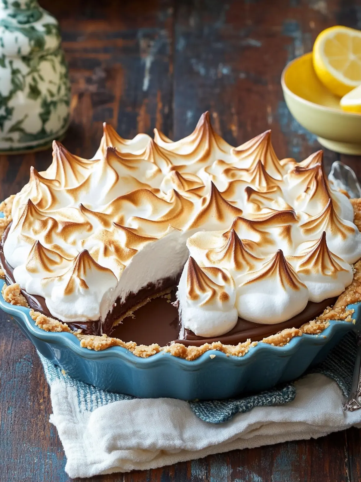 Delightful Chocolate Meringue Pie That Steals the Show 4 Chocolate Meringue Pie