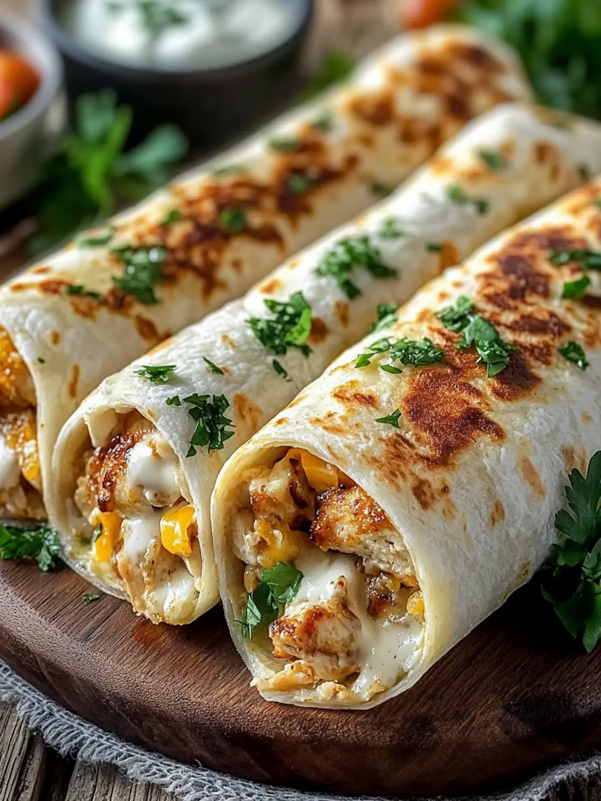 Cozy Cheesy Garlic Chicken Wraps for a Quick Comfort Meal 3 Cozy Cheesy Garlic Chicken Wraps