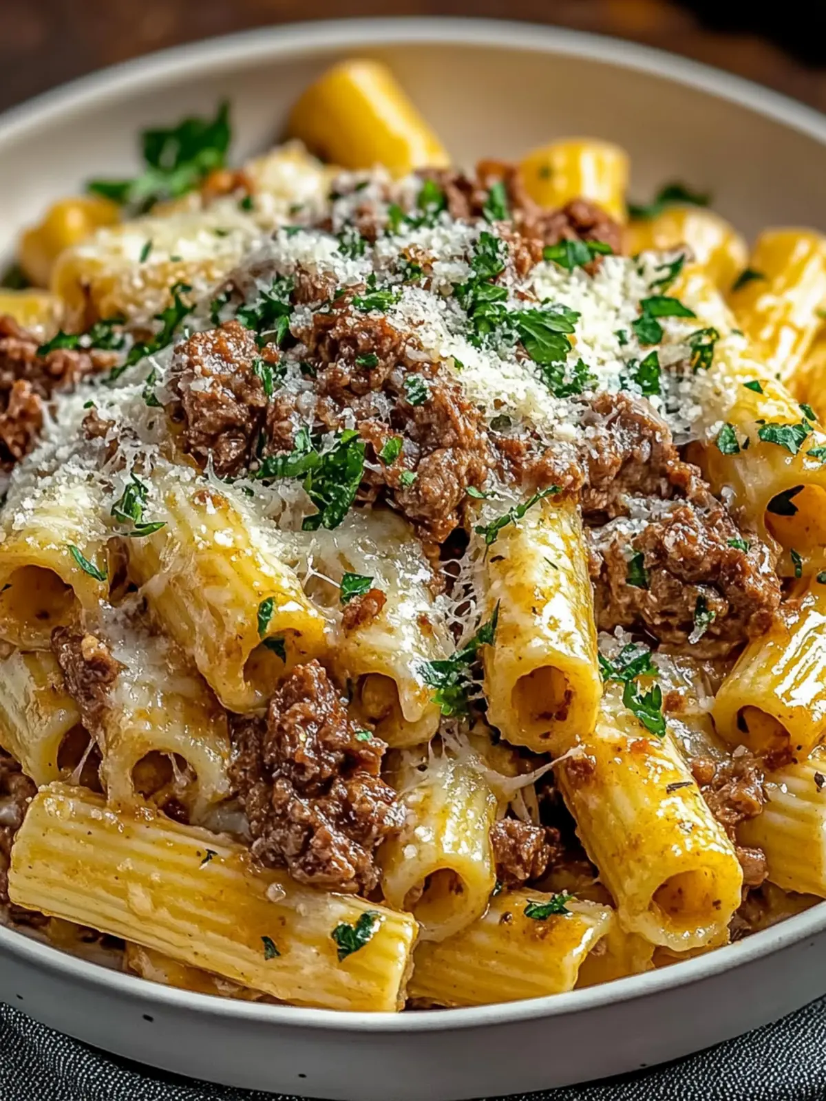 Creamy Parmesan Beef Rigatoni: Your New Go-To Comfort Dish 2 Creamy Parmesan Beef Rigatoni