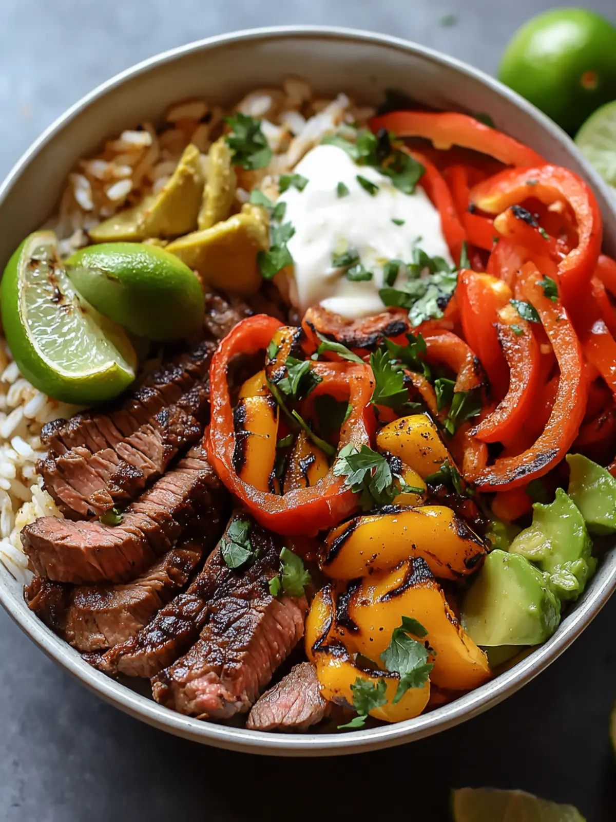 Steak Fajita Power Bowls: A Flavorful Meal Prep Marvel 3 Steak Fajita Power Bowls