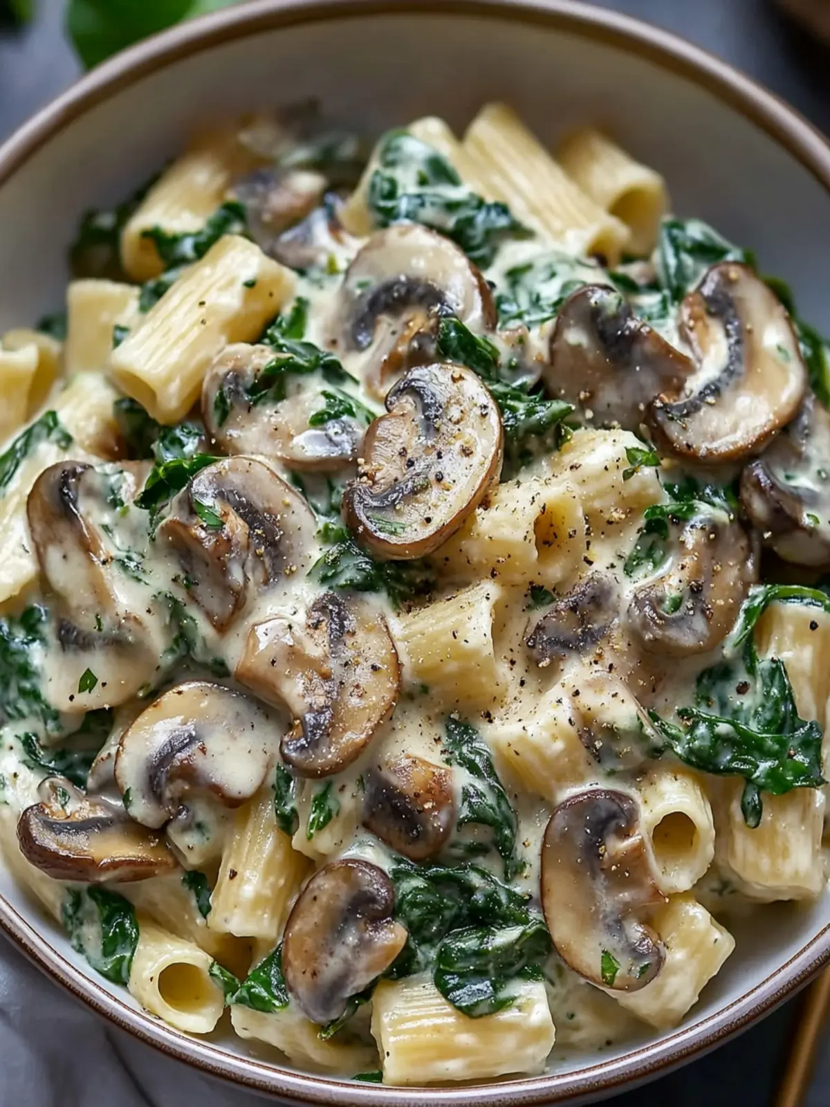 Delicious Creamy Spinach Mushroom Pasta for Cozy Nights 4 Creamy Spinach Mushroom Pasta