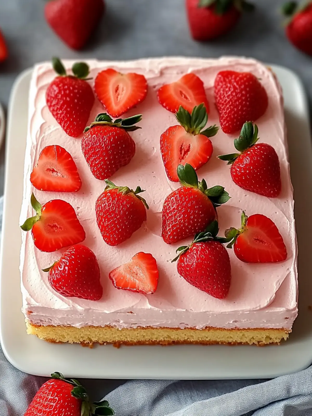 Best Strawberry Sheet Cake: Your New Family Favorite Dessert 2 Best Strawberry Sheet Cake