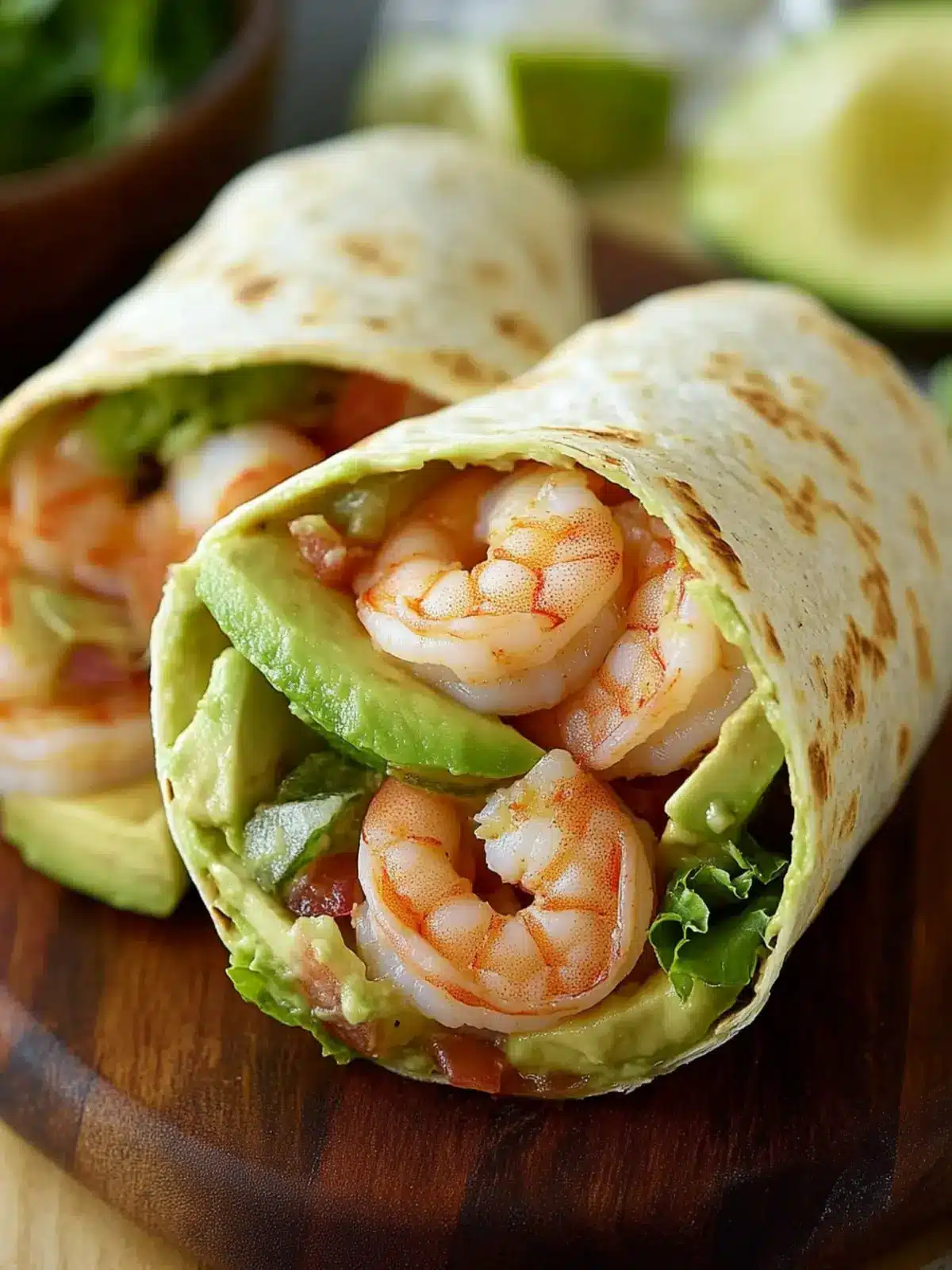 Irresistible Shrimp Avocado Wrap for a Quick, Healthy Meal 2 Shrimp Avocado Wrap