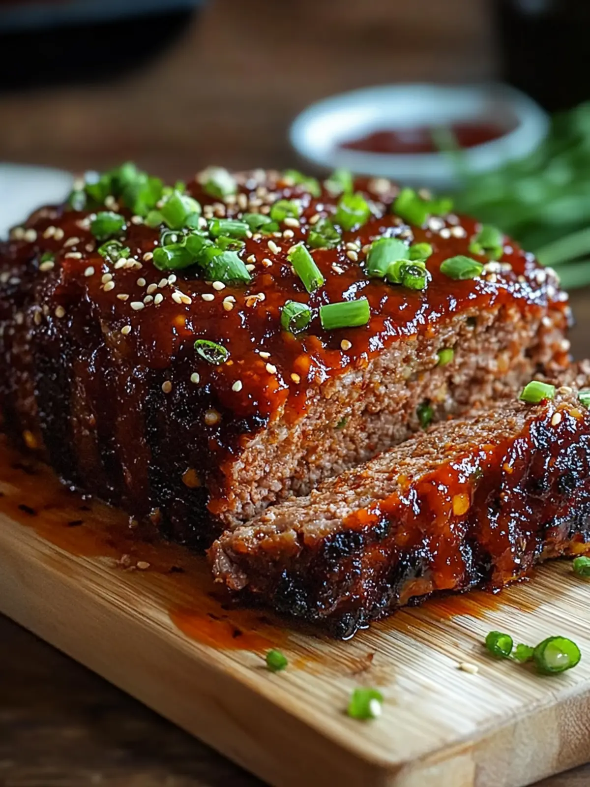 Savory Sweet & Spicy Korean BBQ Meatloaf That's Just Divine 4 Sweet & Spicy Korean BBQ Meatloaf