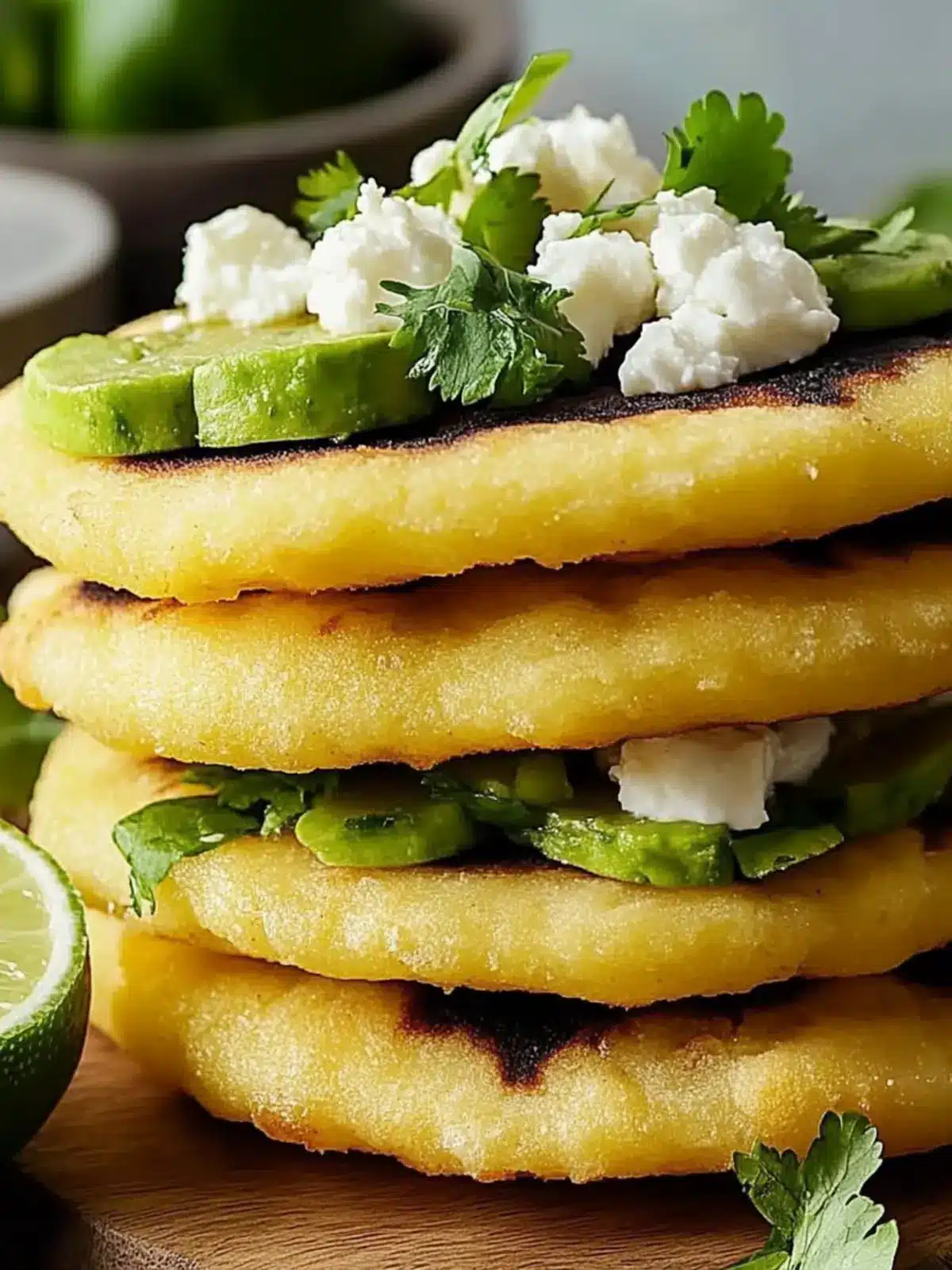 Homemade Arepas: Crispy Corn Patties with Flavorful Fillings 4 Arepas