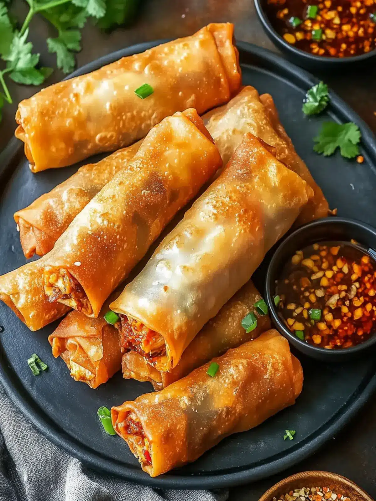 Crispy Msakhan Egg Rolls Made Easy with Rotisserie Chicken 2 Crispy Msakhan Egg Rolls Made Easy with Rotisserie Chicken