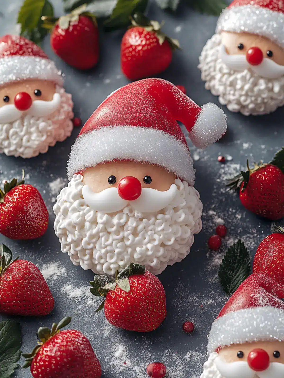 Delightful Strawberry Santas: Quick, Healthy Holiday Treats 4 Strawberry Santas