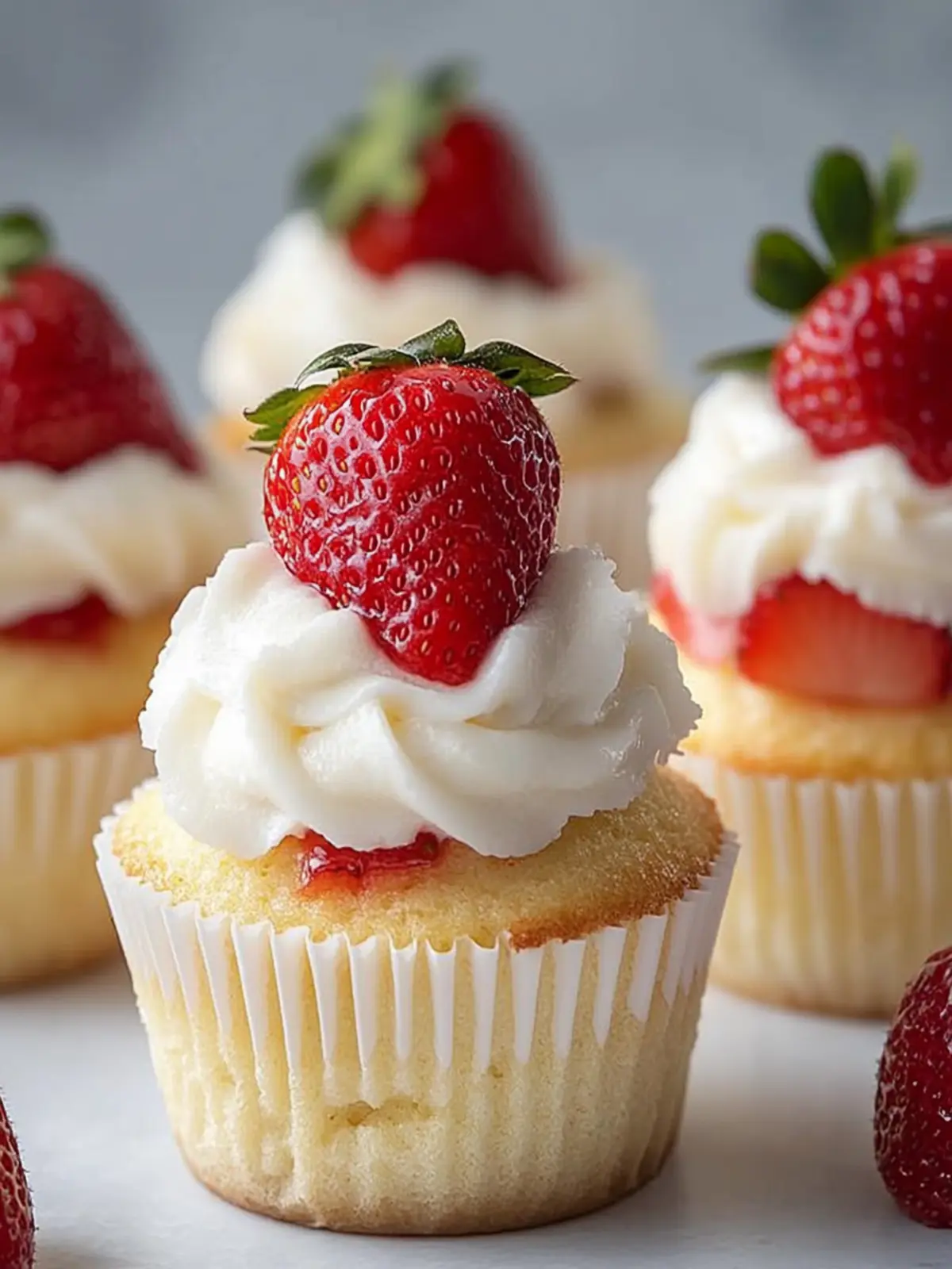 Delicious Strawberry Shortcake Cupcakes for Sweet Summer Bliss 4 Strawberry Shortcake Cupcakes