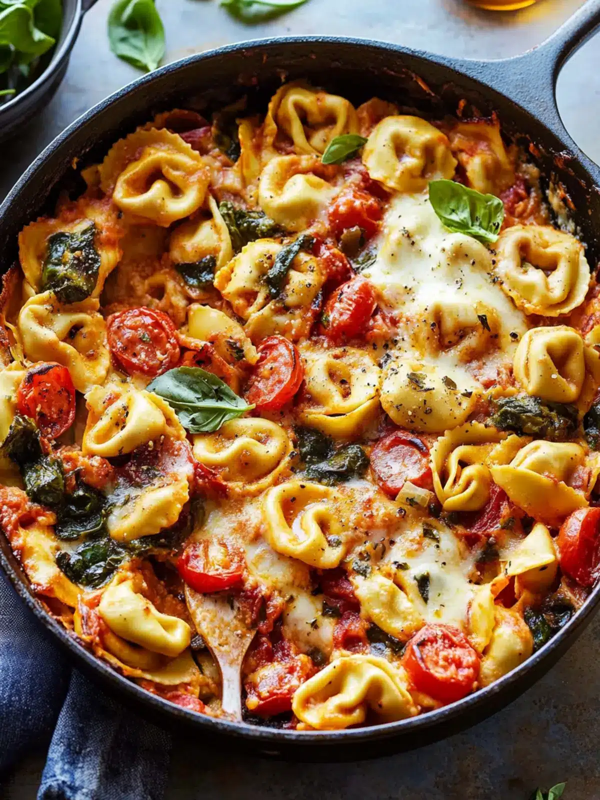 Savor the Flavor: Easy Tuscan Tortellini Skillet Bake 3 Tuscan Tortellini Skillet Bake