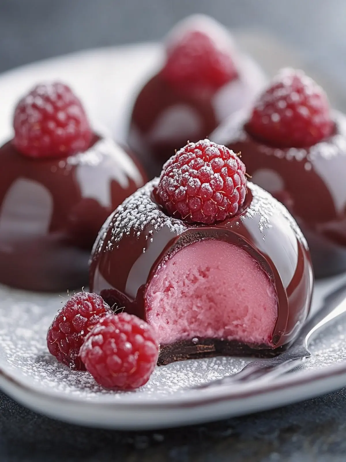 Decadent Chocolate Raspberry Mousse Domes to Impress Anytime 3 Chocolate Raspberry Mousse Domes