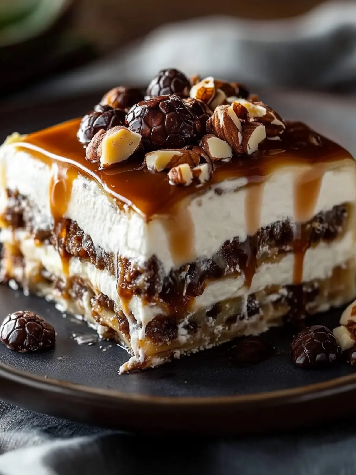 Indulge in No-Bake Turtle Lasagna Dessert: Simply Irresistible 3 No-Bake Turtle Lasagna Dessert