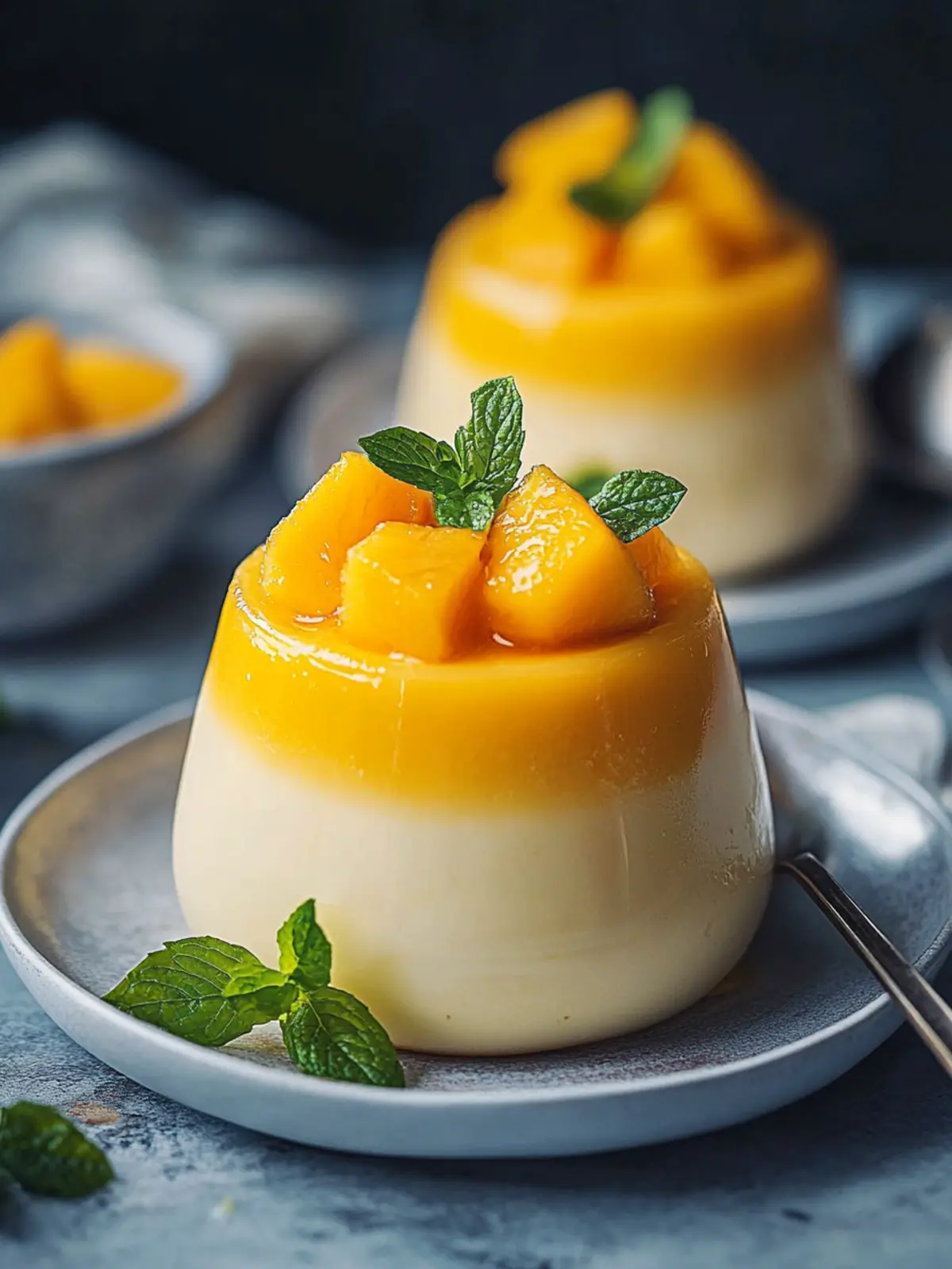 Vegan Mango Panna Cotta for a Silky Summer Treat 4 Mango Panna Cotta