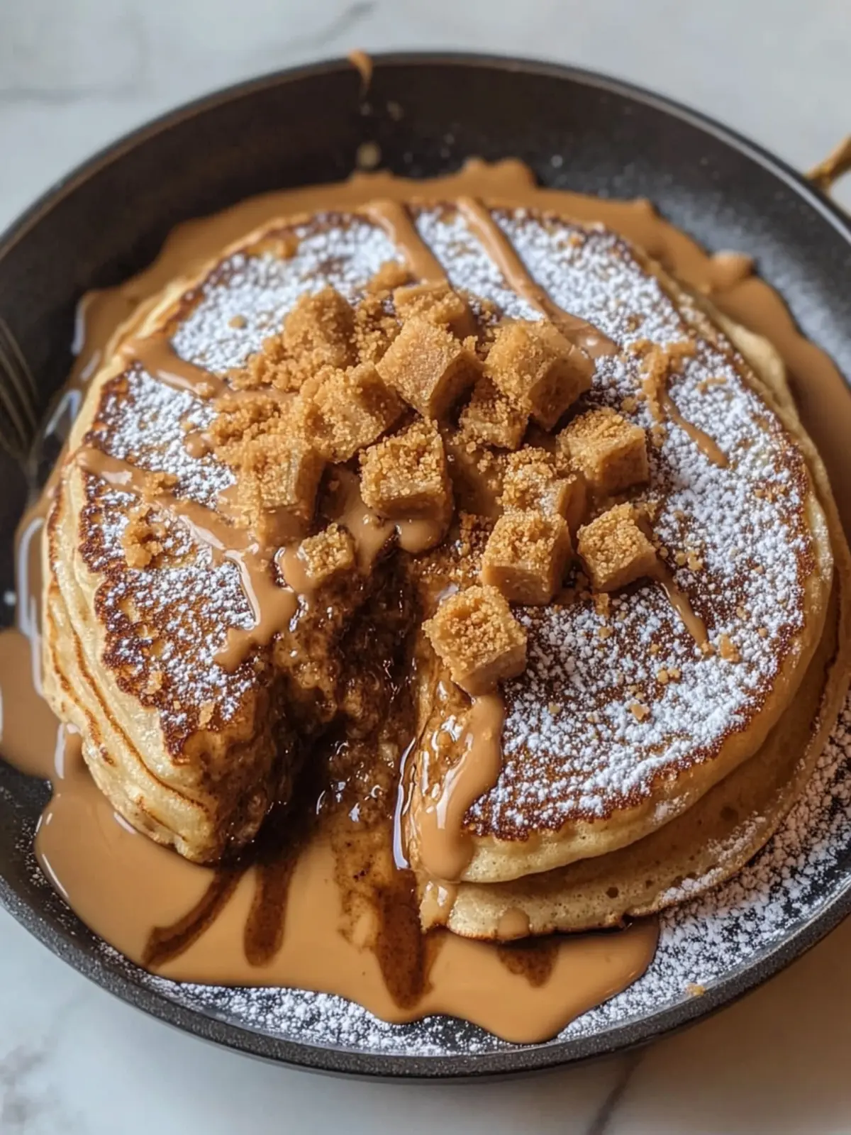 Biscoff Molten Lava Pancake Skillet: Your Decadent Breakfast Treat 2 Biscoff Molten Lava Pancake Skillet