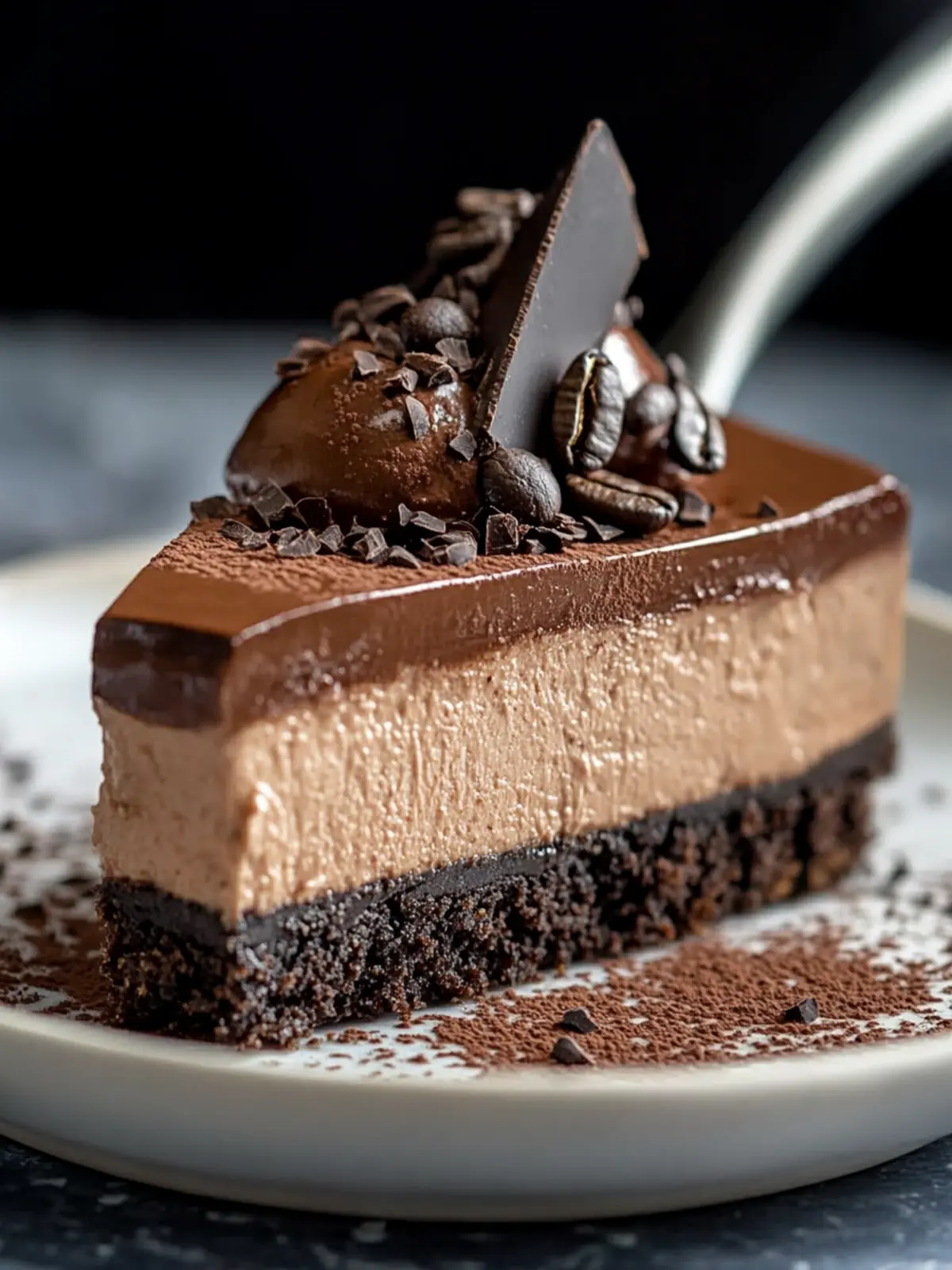 Decadent Chocolate Espresso Cheesecake for Coffee Lovers 4 Chocolate Espresso Cheesecake